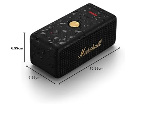 Marshall Emberton II Compact Portable Bluetooth Speaker with 30+ Hours of Playtime, (360° Sound), Dust & Waterproof (IP67) - Unboxed