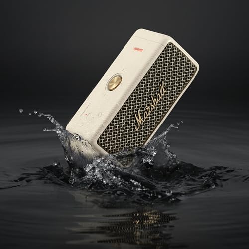 Marshall Emberton II Compact Portable Bluetooth Speaker with 30+ Hours of Playtime, (360° Sound), Dust & Waterproof (IP67) - Unboxed