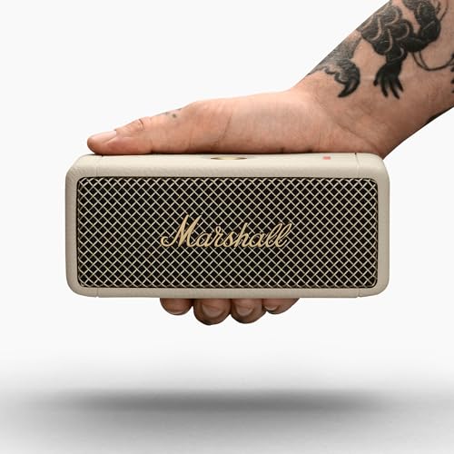 Marshall Emberton II Compact Portable Bluetooth Speaker with 30+ Hours of Playtime, (360° Sound), Dust & Waterproof (IP67) - Unboxed