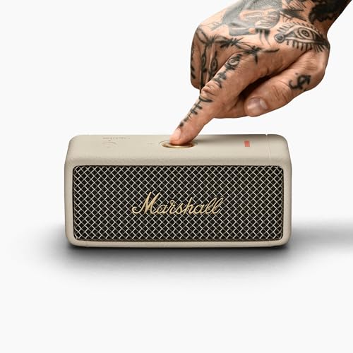 Marshall Emberton II Compact Portable Bluetooth Speaker with 30+ Hours of Playtime, (360° Sound), Dust & Waterproof (IP67) - Unboxed
