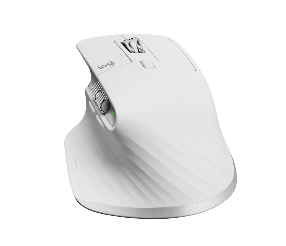 Logitech MX Master 3S for Mac with Free Adobe Subscription - Wireless Bluetooth Mouse with Ultra-Fast Scrolling, Ergo, 8K DPI, Quiet Clicks, Track on Glass, Customization, USB-C - Pale Grey