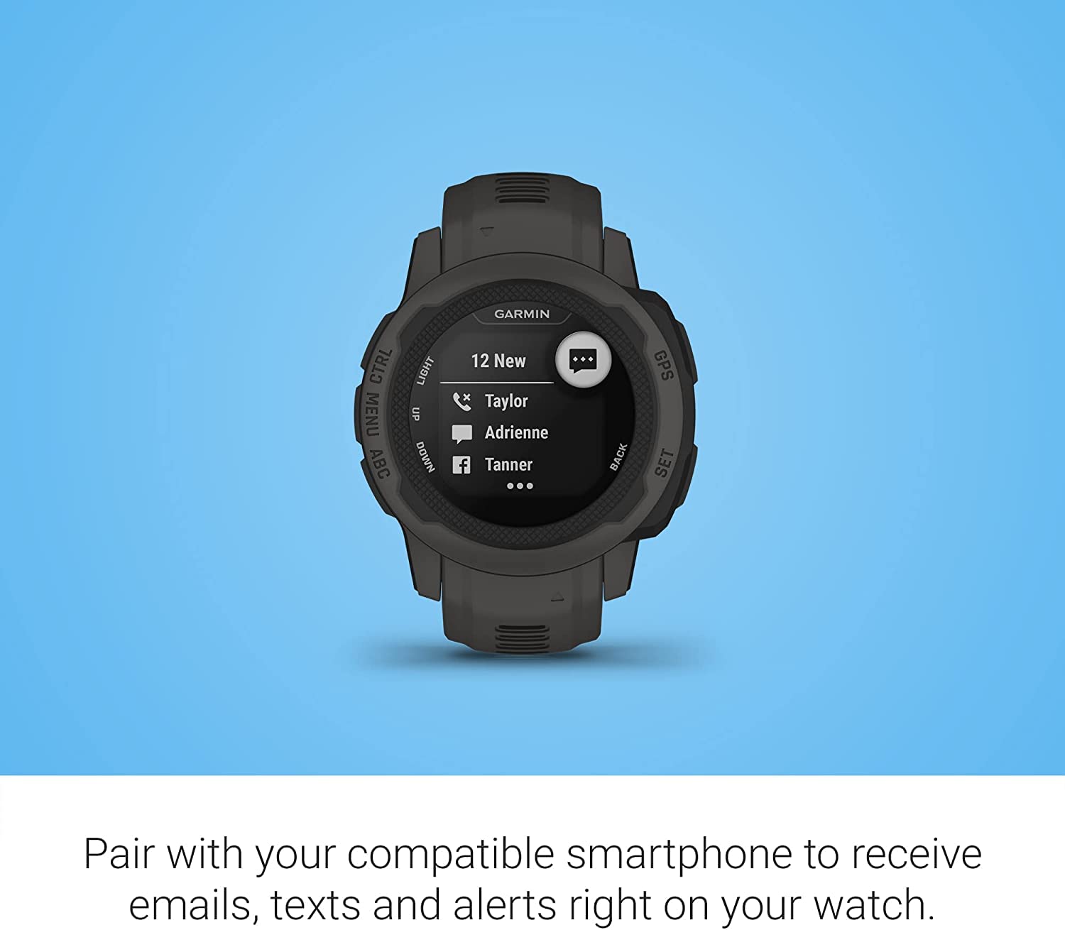 Garmin Instinct 2S Rugged GPS Smartwatch,Battery Upto 21 days, ABC Sensors, Tracback Routing, Multi GNSS, Ascent/Descent, 24/7 HR, SPO2, GPS Coordinates, Health Snapshot, MIL STD 810G with Black Band