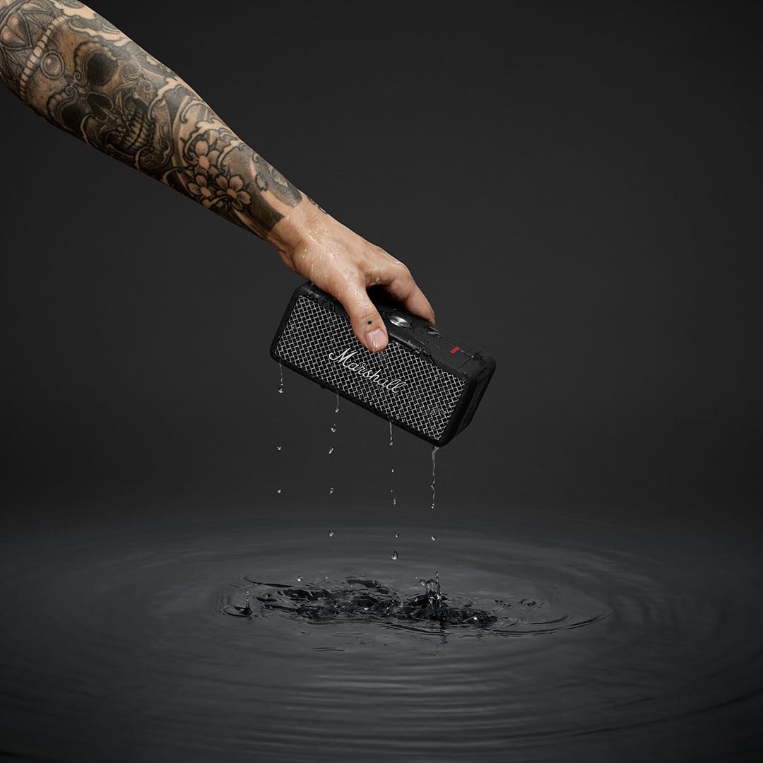 Marshall Emberton II Compact Portable Bluetooth Speaker with 30+ Hours of Playtime, (360° Sound), Dust & Waterproof (IP67) - Unboxed