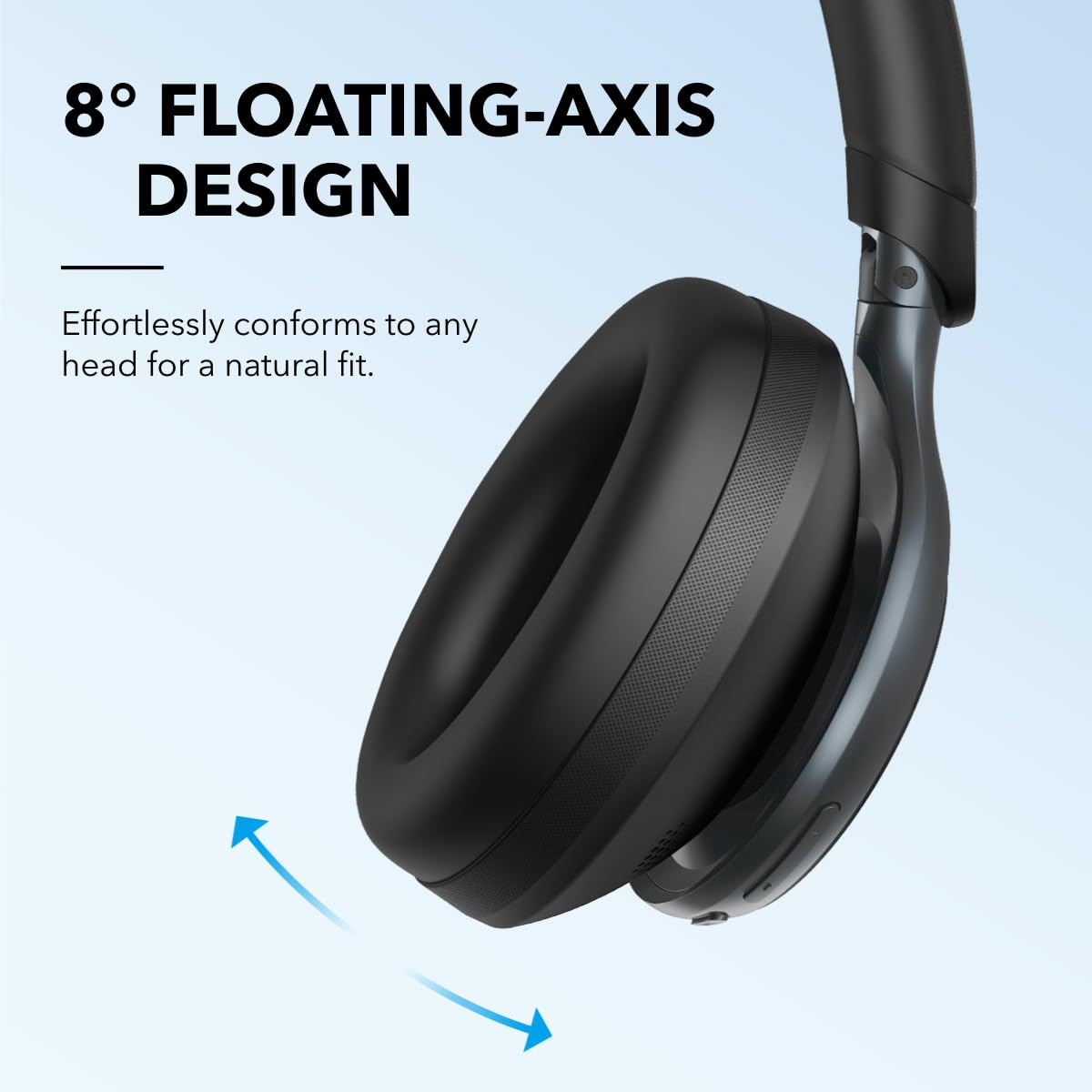soundcore by Anker,Space One Active Noise Cancelling Bluetooth Over Ear Headphones with Travel Pouch,2X Stronger Voice Reduction,40H ANC Playtime,App Control,Ldac Hi-Res,Ergo Design for Comfort Fit - Sealed