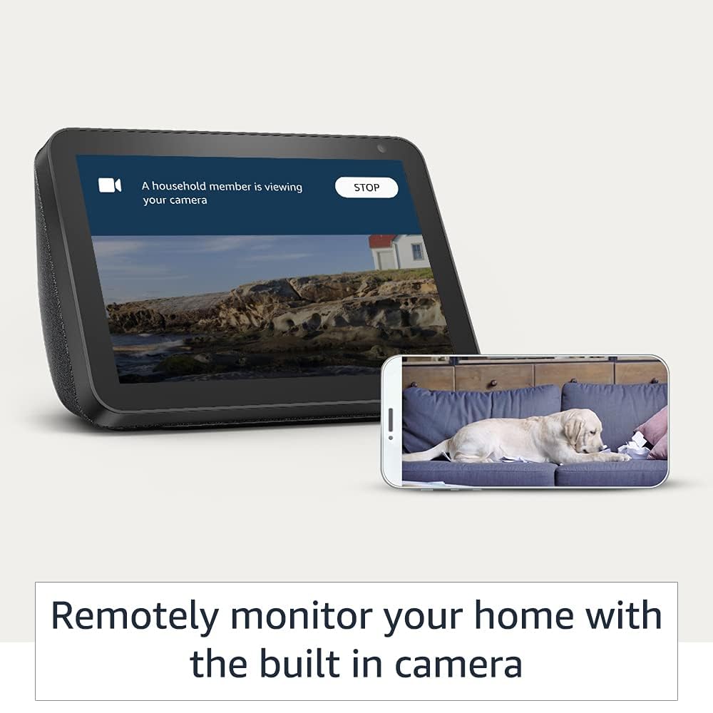 Introducing Echo Show 8 – Smart Display with Alexa - 20.32 cm (8") HD Screen with Stereo Sound - Unboxed