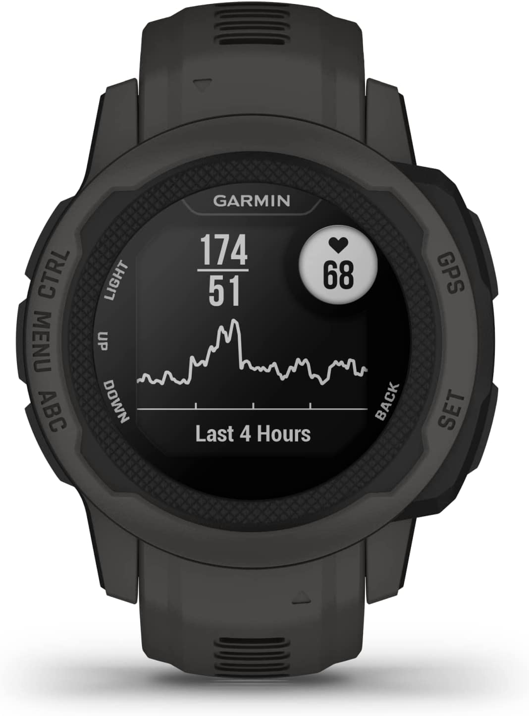 Garmin Instinct 2S Rugged GPS Smartwatch,Battery Upto 21 days, ABC Sensors, Tracback Routing, Multi GNSS, Ascent/Descent, 24/7 HR, SPO2, GPS Coordinates, Health Snapshot, MIL STD 810G with Black Band