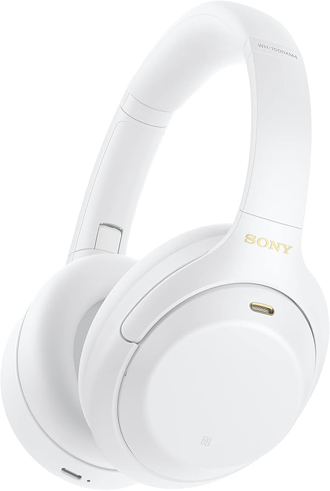 Sony WH-1000XM4 Industry Leading Wireless Noise Cancellation Bluetooth Over Ear Headphones with Mic for Phone Calls, 30 Hours Battery Life, Quick Charge, AUX, Touch Control and Voice Control - Unboxed