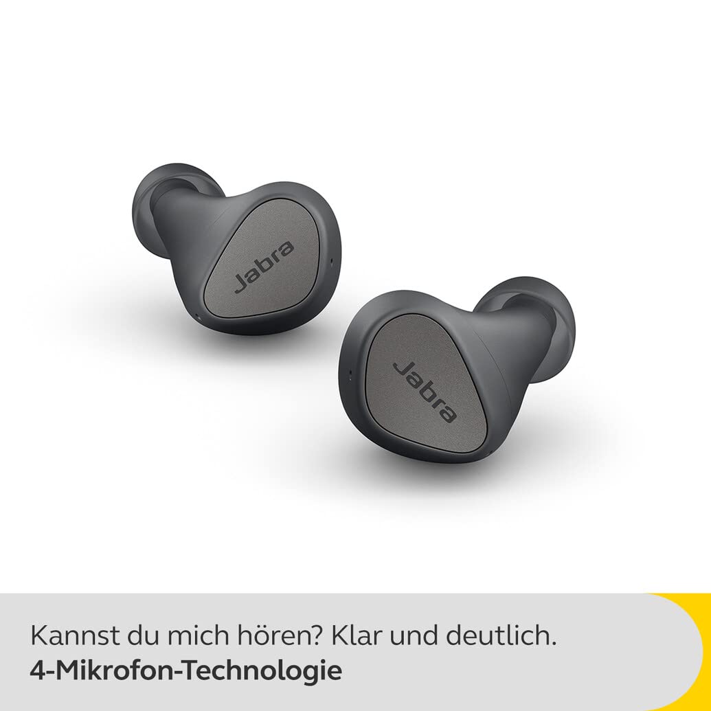 Jabra Elite 4 Wireless Earbuds, Active Noise Cancelling, Comfortable Bluetooth Earphones with Spotify Tap Playback, Google Fast Pair, Microsoft Swift Pair and Dual Pairing - Unboxed