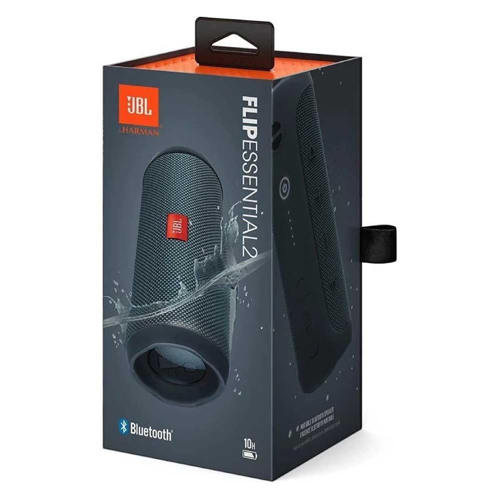 JBL Flip Essential 2 Portable Bluetooth Speaker with Rechargeable Battery, IPX7 Waterproof, 10-Hour Battery Life, Black