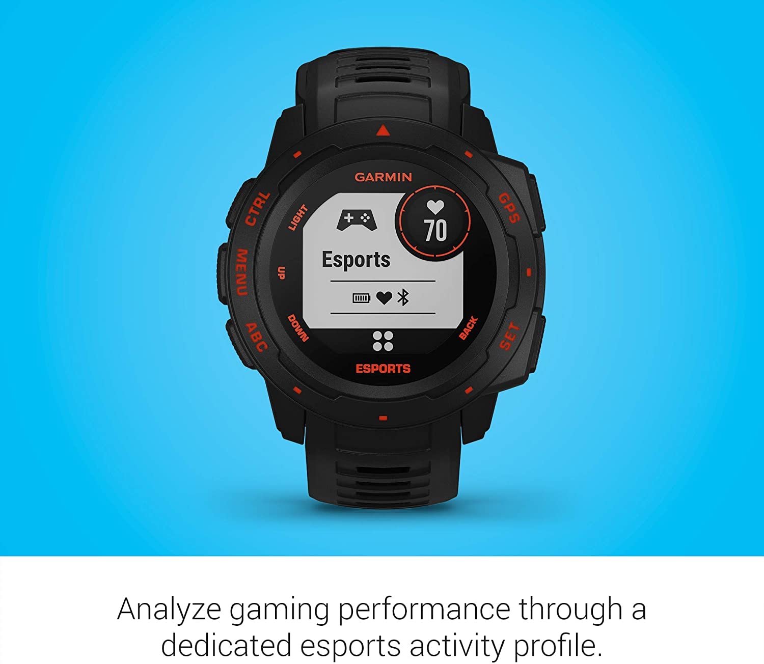 GARMIN Instinct Esports Edition, Broadcast stress level & HR to PC gaming streams* Smartwatch - Unboxed