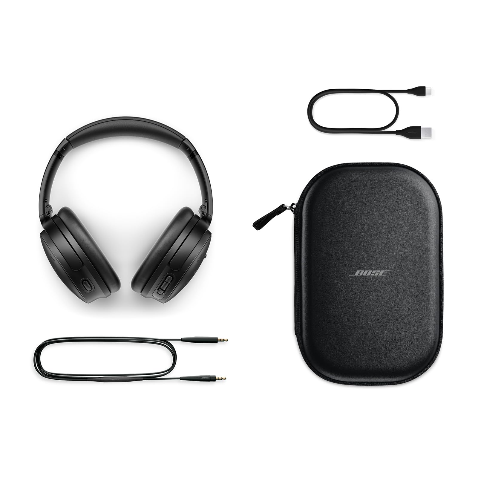 Bose New QuietComfort Wireless Noise Cancelling Headphones, Bluetooth Over Ear Headphones with Up to 24 Hours of Battery Life - Unboxed