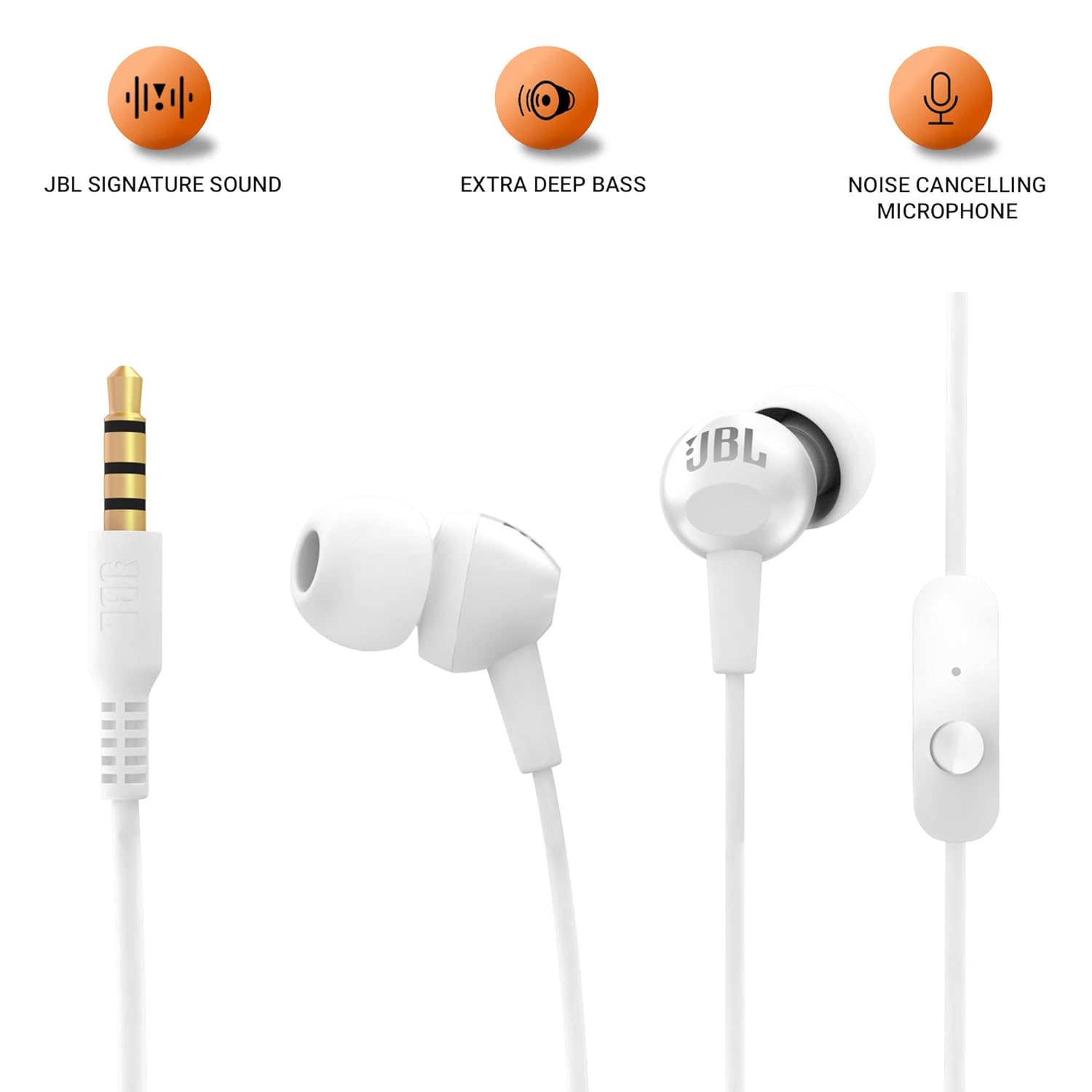 JBL C150SI by Harman in-Ear Headphones with Mic - Unboxed