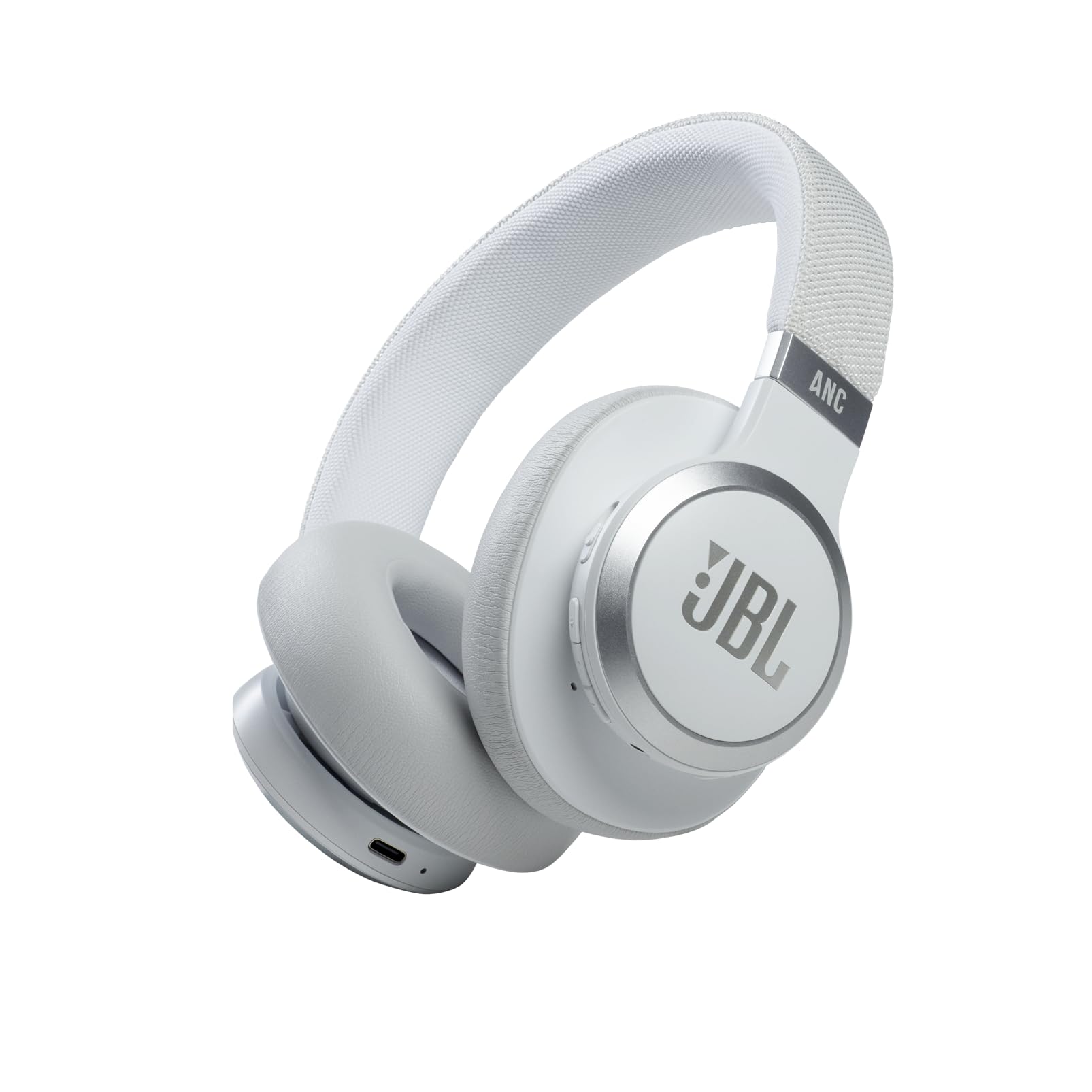 JBL Live 660NC - Wireless Over-ear Noise Cancelling headphones, JBL Signature Sound, Voice Assist, Up to 50Hrs of Battery with Speed Charging, Comfort-fit fabric headband and carrying pouch (Black)