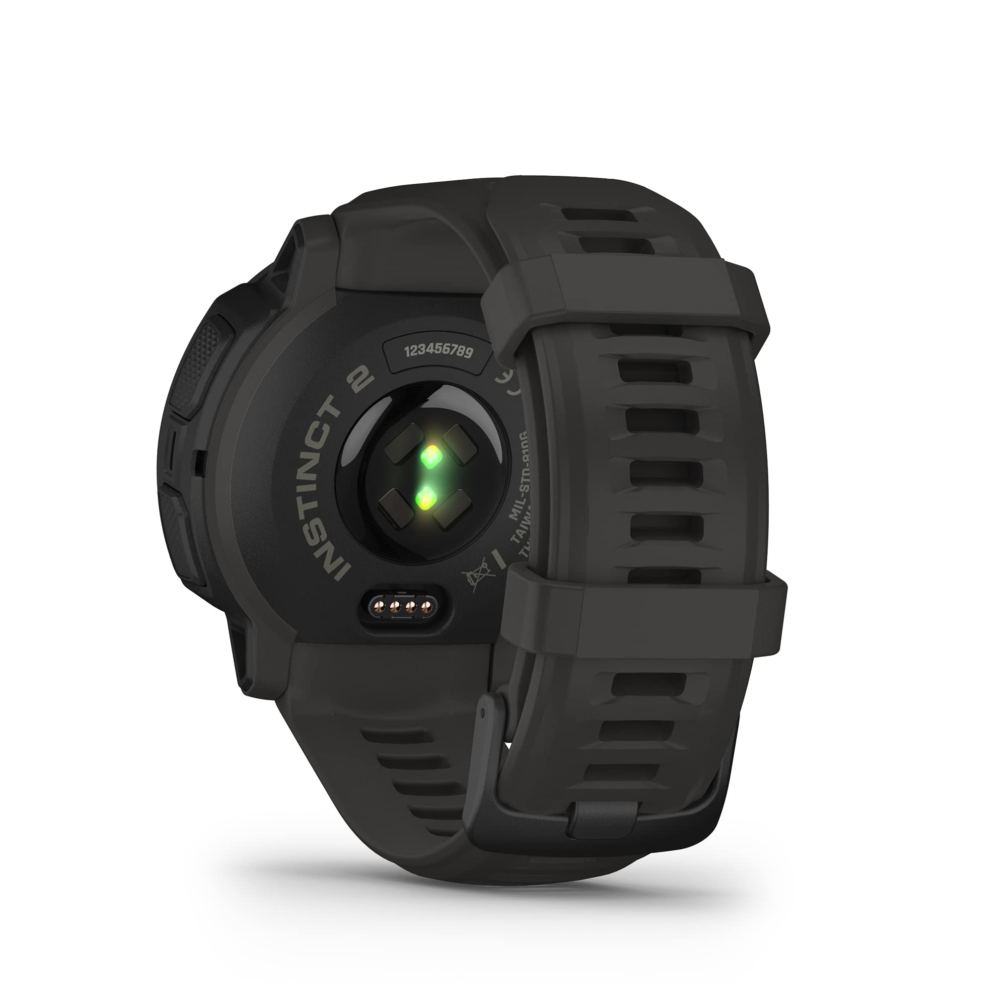 Garmin Instinct 2, Graphite Smartwatch, Built-in Sports Apps and Health Monitoring, Ultra tough Design Features, Graphite - Unboxed