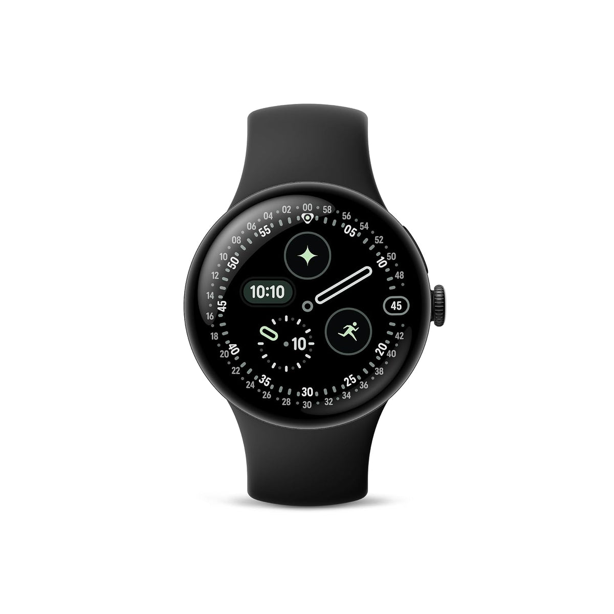 Google Pixel Watch 4 (45mm) - Smartwatch - Obsidian Active Band - Wi-Fi - Unboxed