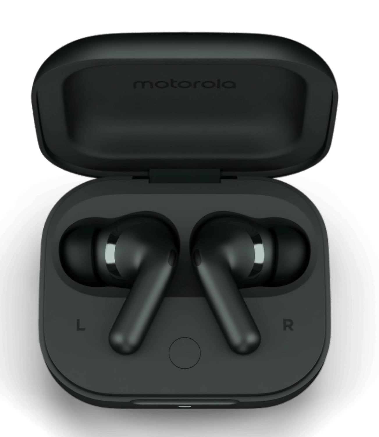 Moto Buds+|Sound by Bose, Dual Dynamic Drivers, 48dB ANC, Head Tracking Bluetooth Headset (Beach Sand, True Wireless)