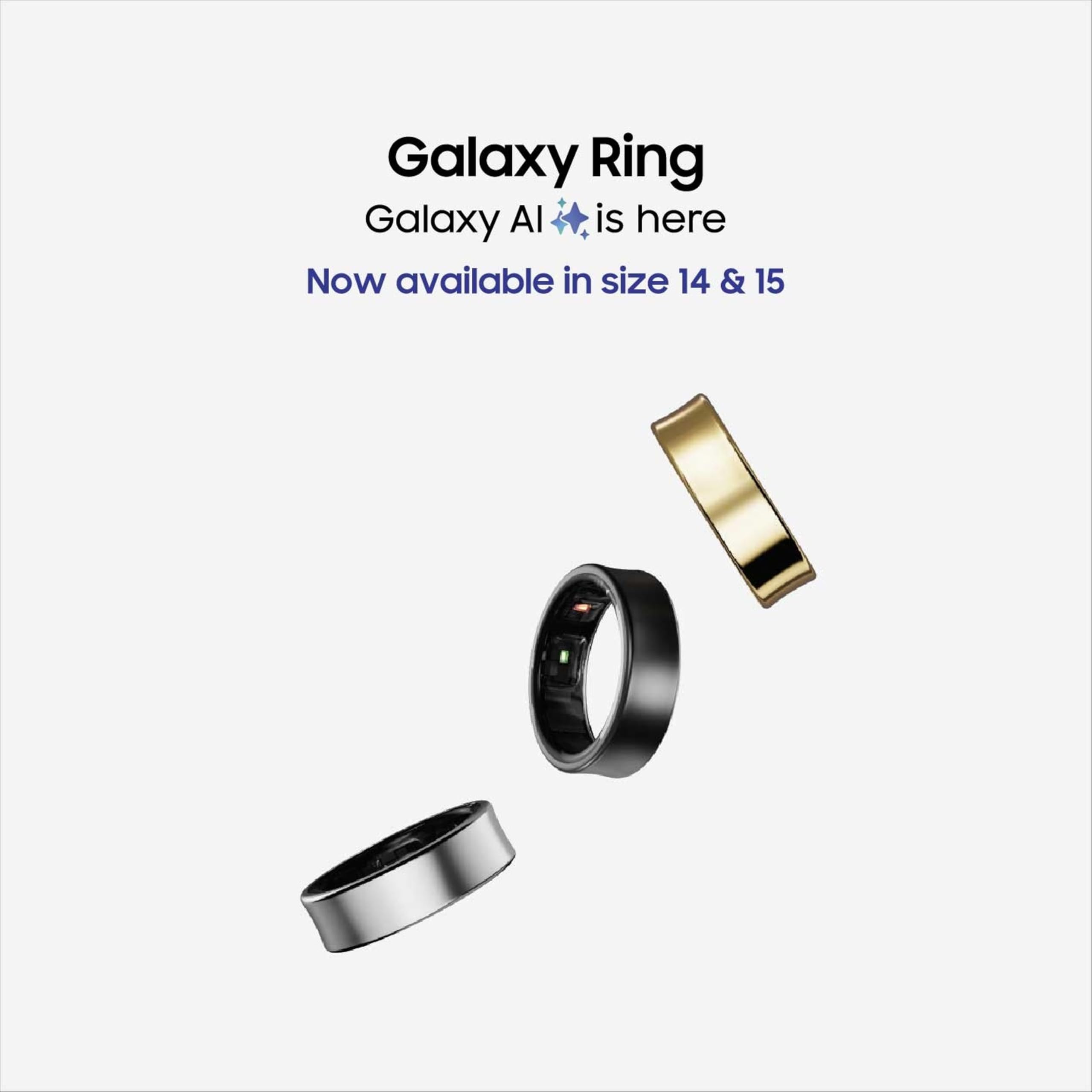 Samsung Galaxy Ring ( Smart choice ), with Smart AI, No App Subscription, Fitness Monitor, Sleep Tracker, Up to 7-Day Battery - Unboxed