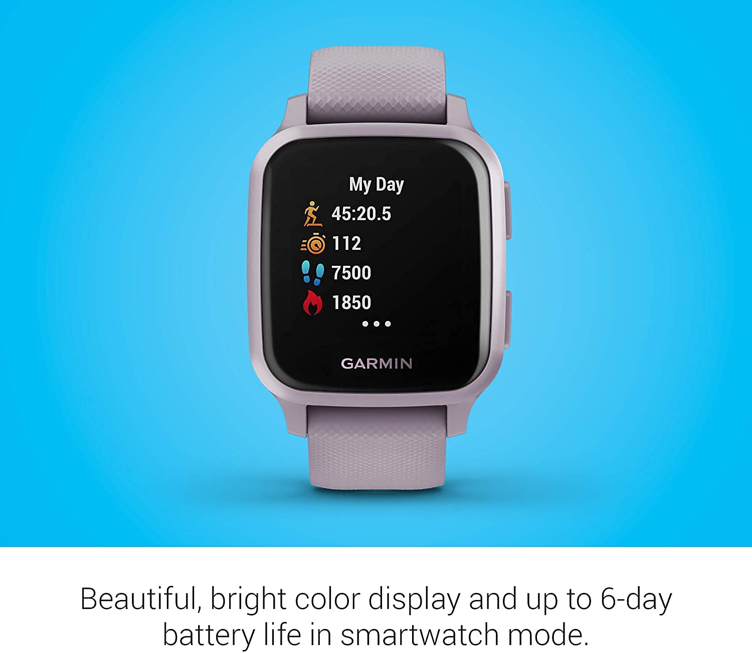 Garmin Venu Sq, NFC, Orchid/Metallic Orchid, KOR/SEA