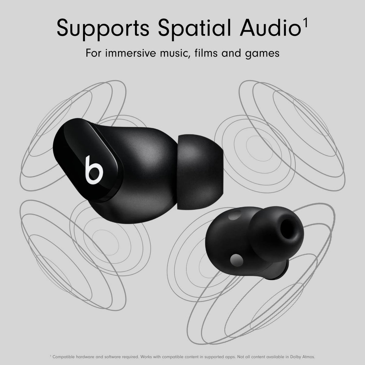Beats Studio Buds - Wireless Bluetooth Noise Cancelling Earbuds - Up to 8H Battery Life, Up to 24H w Charging Case, IPX4 Rating, Sweat Resistant, Apple & Android Compatible, Built-in Mic - Unboxed