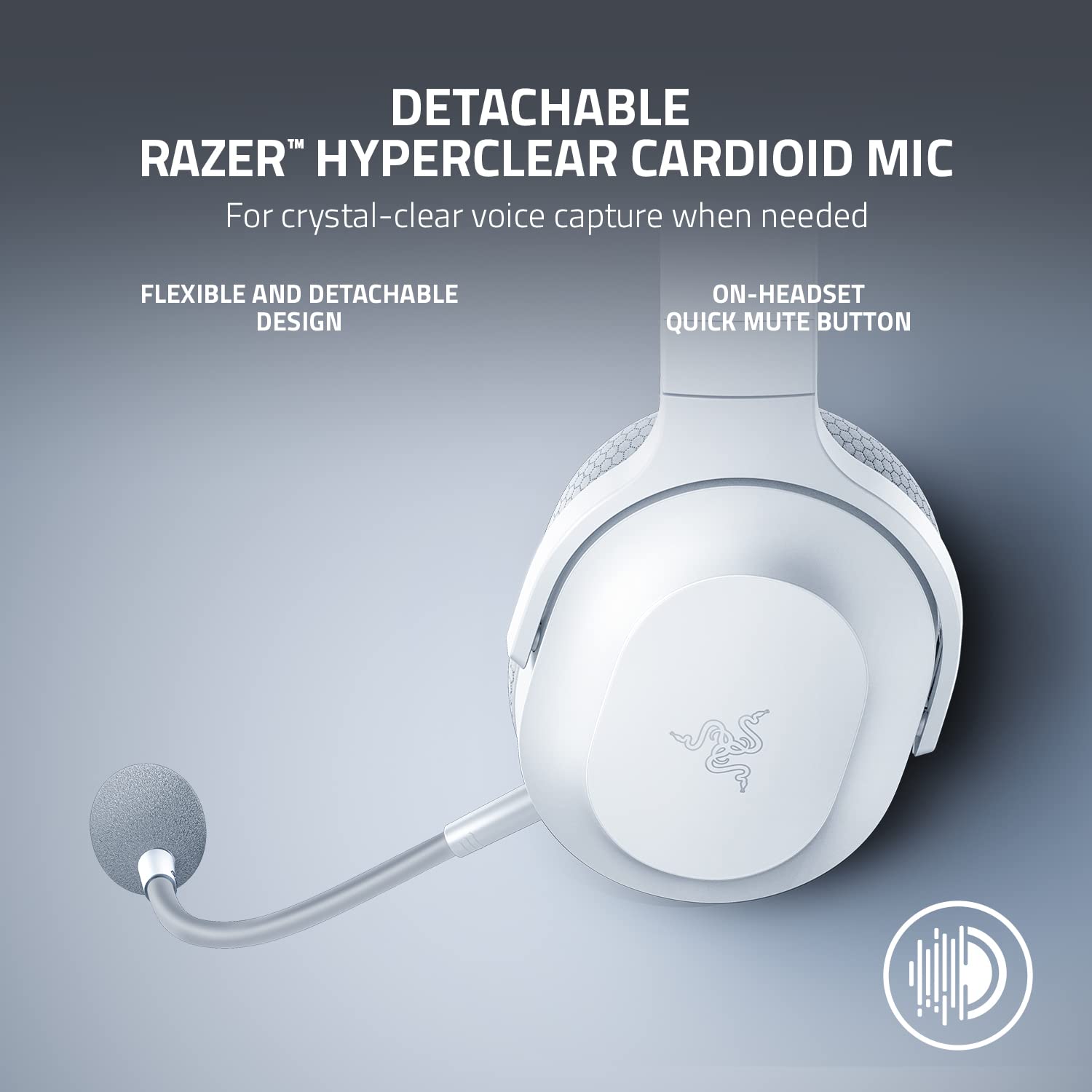 Razer Barracuda X - Wireless Multi-Platform Gaming and Mobile Headset - Mercury White - Unboxed