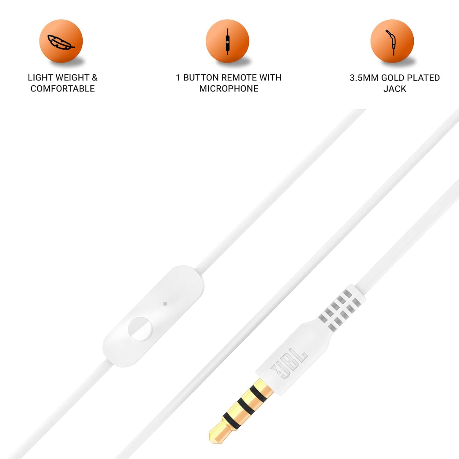 JBL C150SI by Harman in-Ear Headphones with Mic - Unboxed