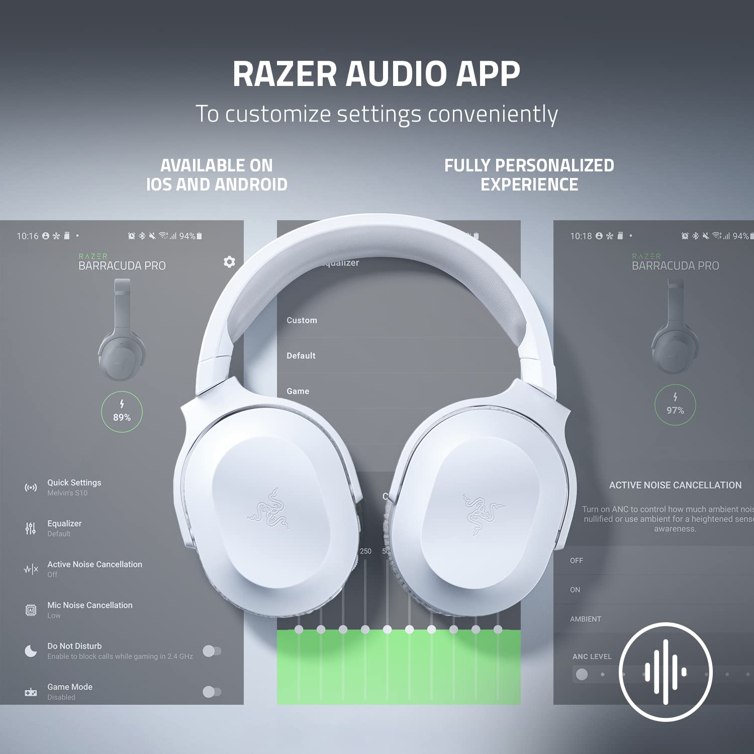 Razer Barracuda X - Wireless Multi-Platform Gaming and Mobile Headset - Mercury White - Unboxed