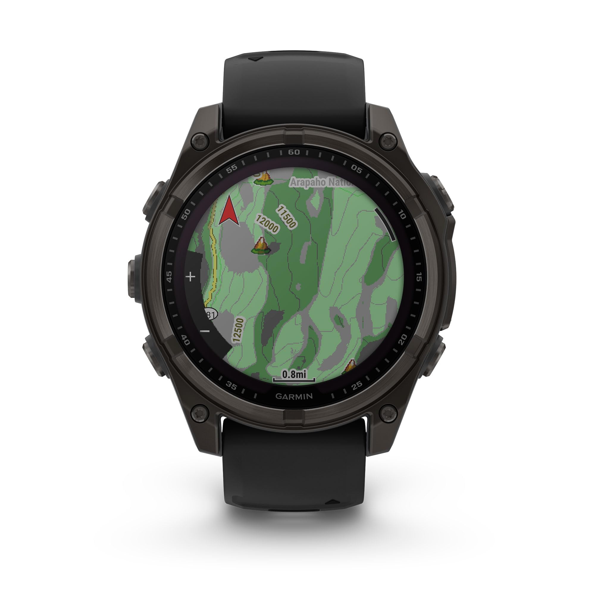 Garmin Fenix 8 47mm,AMOLED,Glass/SS,SlateGray Steel/Black,BlkBnd - Unboxed