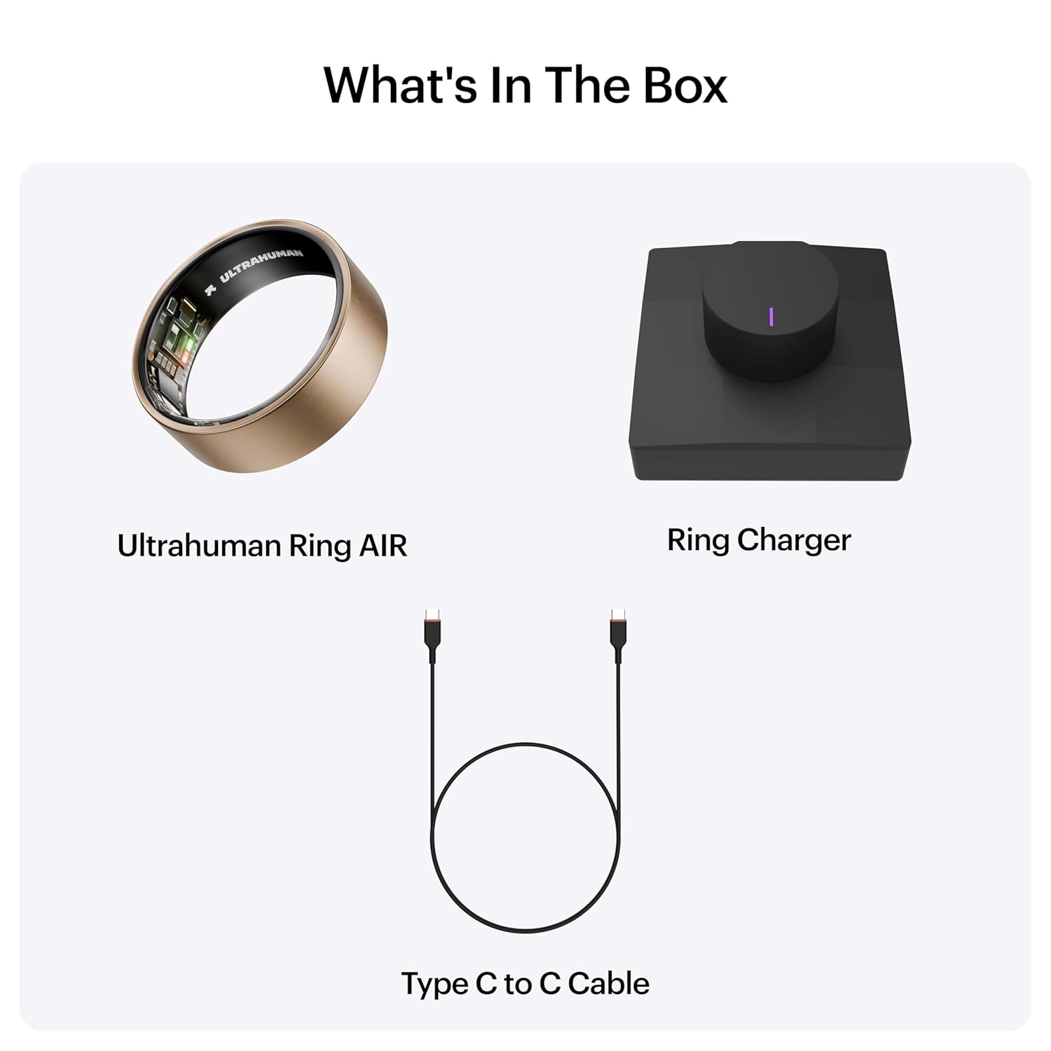 ULTRAHUMAN Ring AIR - Brushed Rose Gold - Size 8 - Smart Ring | No Monthly Subscription | Size First with Sizing Kit | Sleep Tracking Wearable - Heart Rate - Fitness Tracker