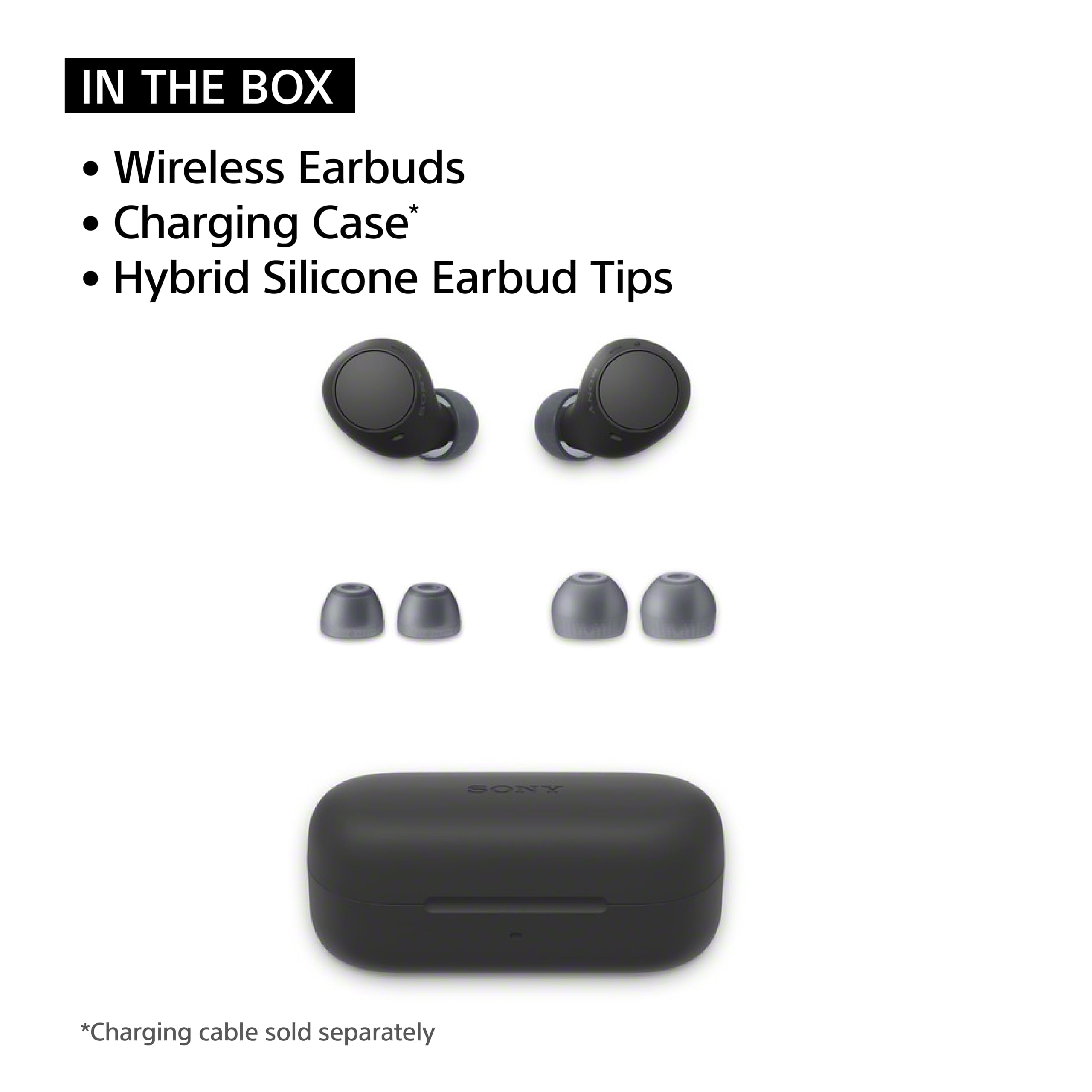 Sony WF-C510 Truly Wireless Bluetooth Earbuds with Mic, TWS, Up to 22 Hours Battery, in Ear, Ambient Sound Mode, Small and Comfortable, IPX4- Unboxed