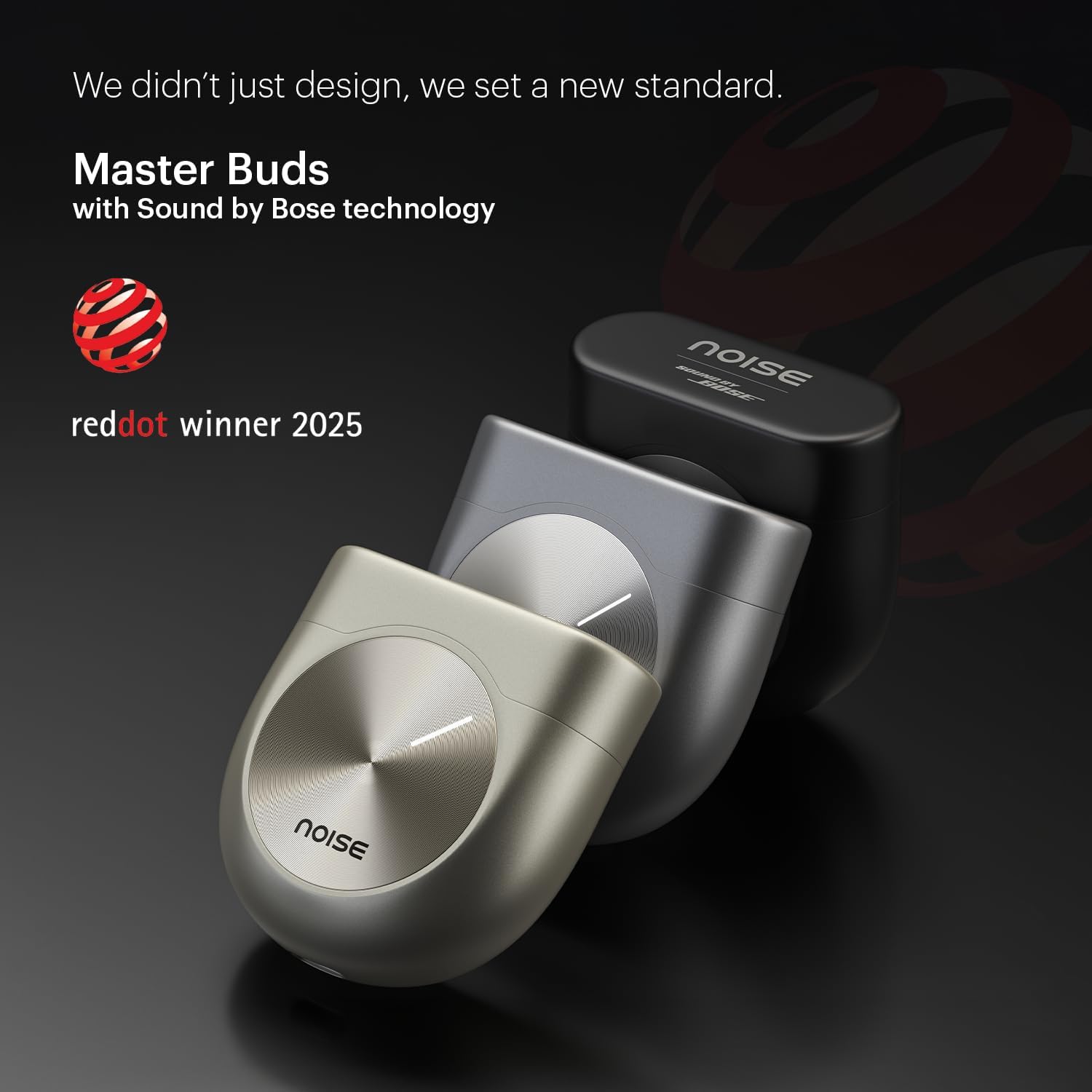Noise Master Buds, Sound by Bose in-Ear Bluetooth Earbuds, Up to 49dB Adaptive ANC, LHDC 5.0, Immersive Spatial Audio, 44H Playtime with 6 mic ENC, Dual Pairing, IPX5 Ear Buds TWS - Unboxed
