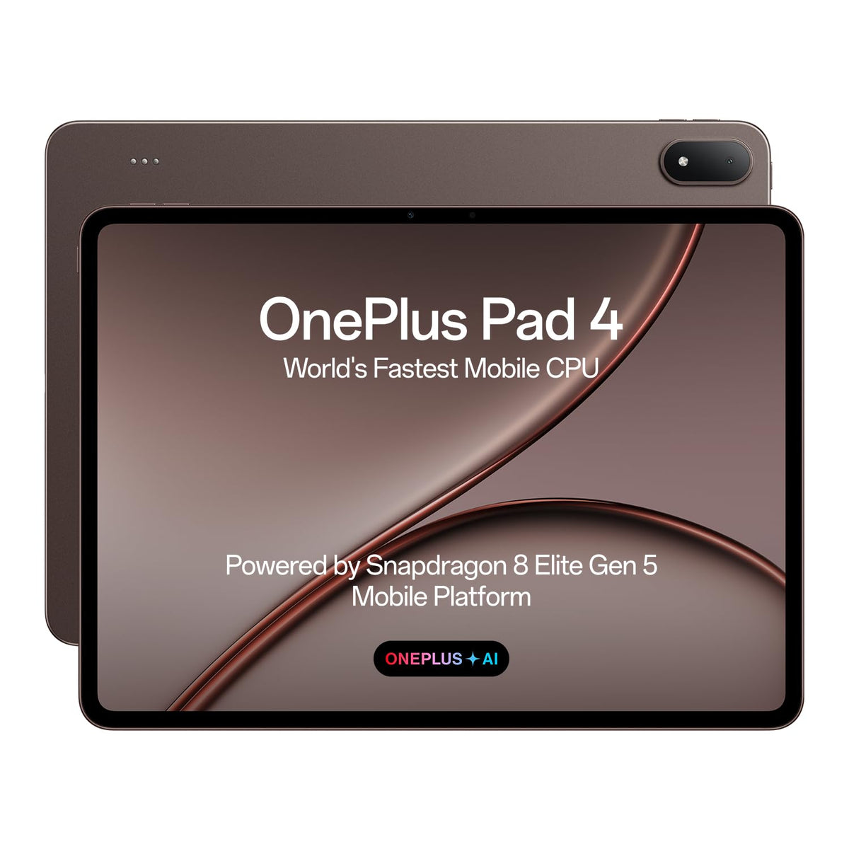 OnePlus, Pad 4, 13.2 inch (33.53 CM), LCD, 8GB RAM, 256GB ROM, WiFi, 8 Speakers, Snapdragon 8 Elite Gen 5, Dune Glow, AI Enabled - Unboxed