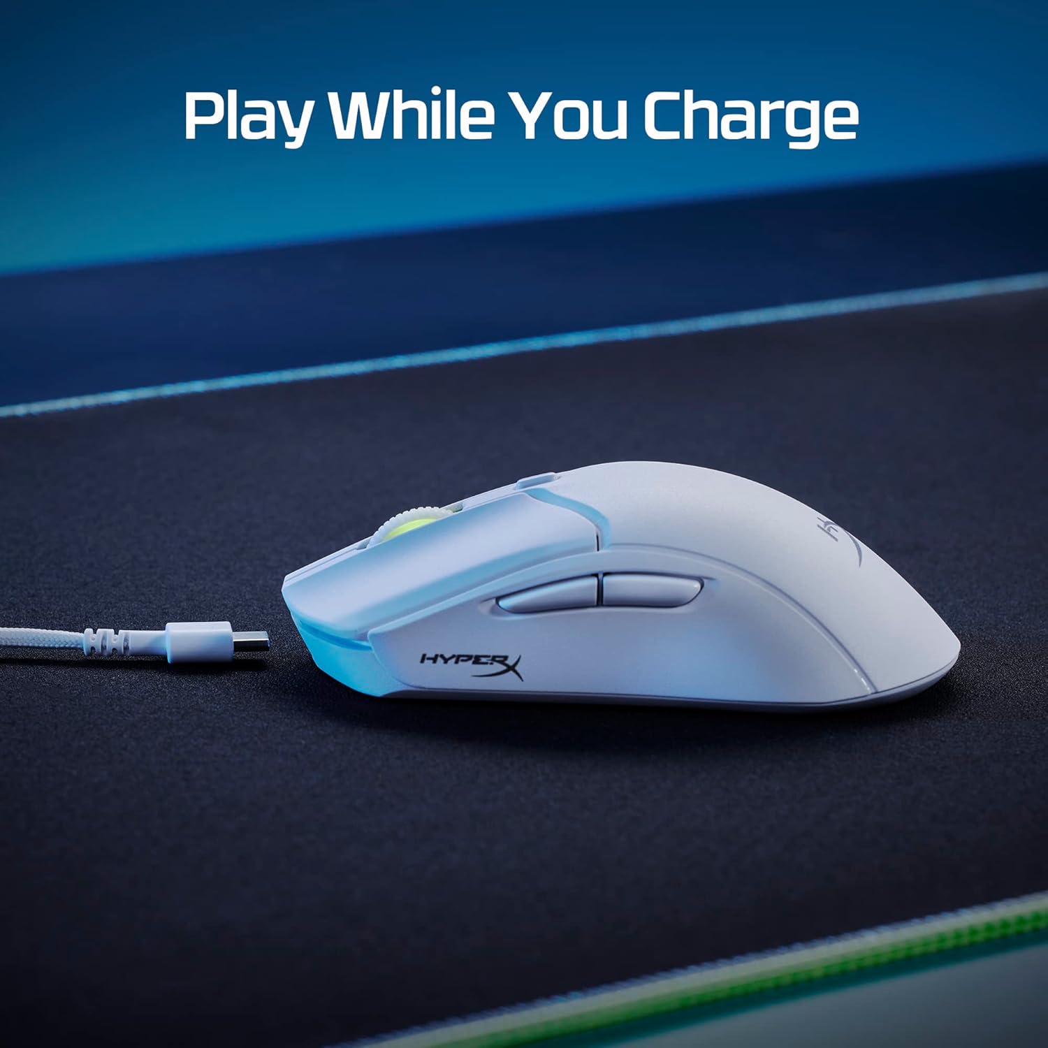 HyperX Pulsefire Haste 2 Wireless Gaming Mouse Ultra Lightweight, 61g, 100 Hour Battery Life, 2.4Ghz Wireless, Up to 26000 DPI - Unboxed