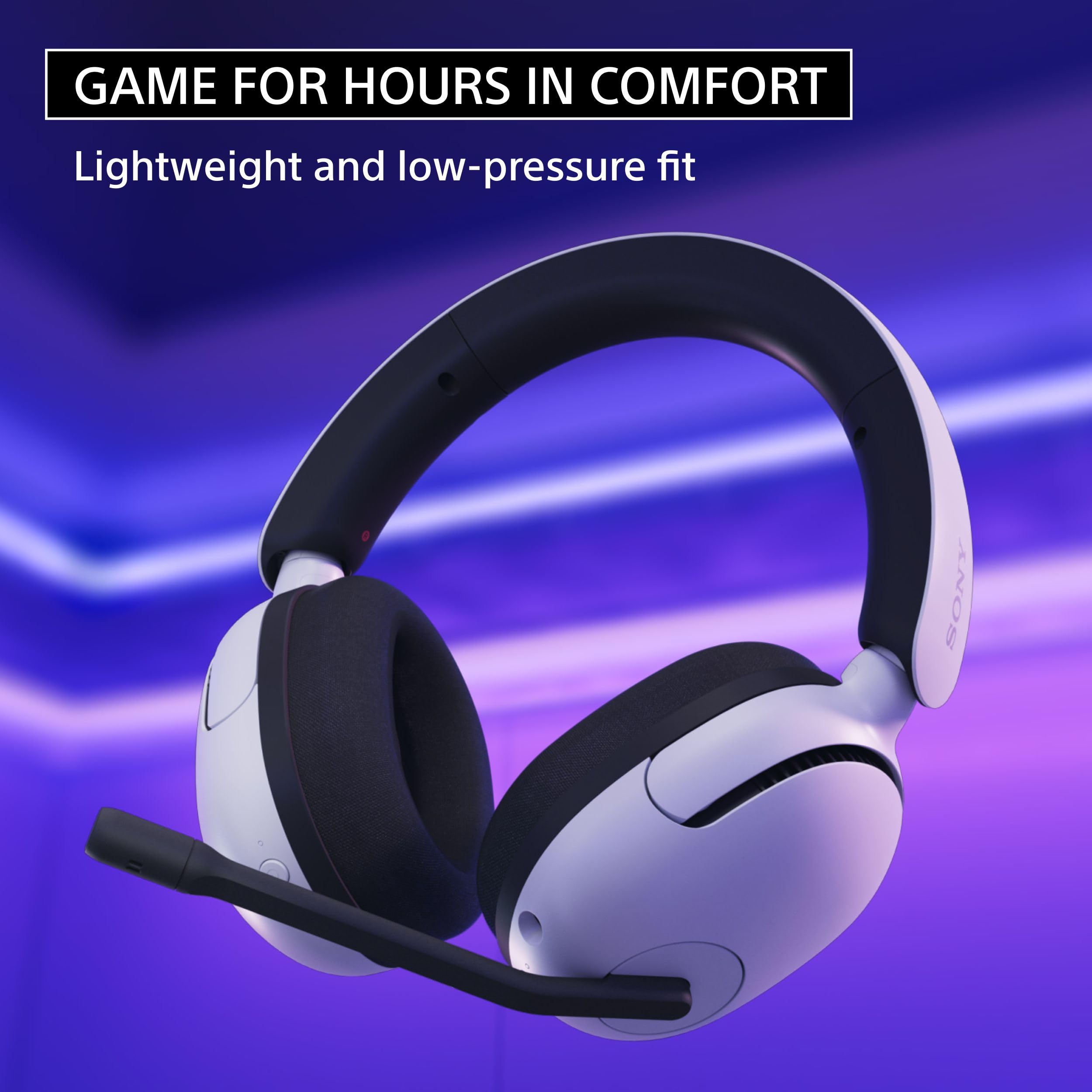 Sony INZONE H5 Wireless Gaming Headset, 360 Spatial Sound, Works with PC, PS5, 28 Hour Battery, 2.4Ghz Wireless and 3.5mm Audio Jack, Bidirectional Boom Microphone, 40mm Drivers - Unboxed