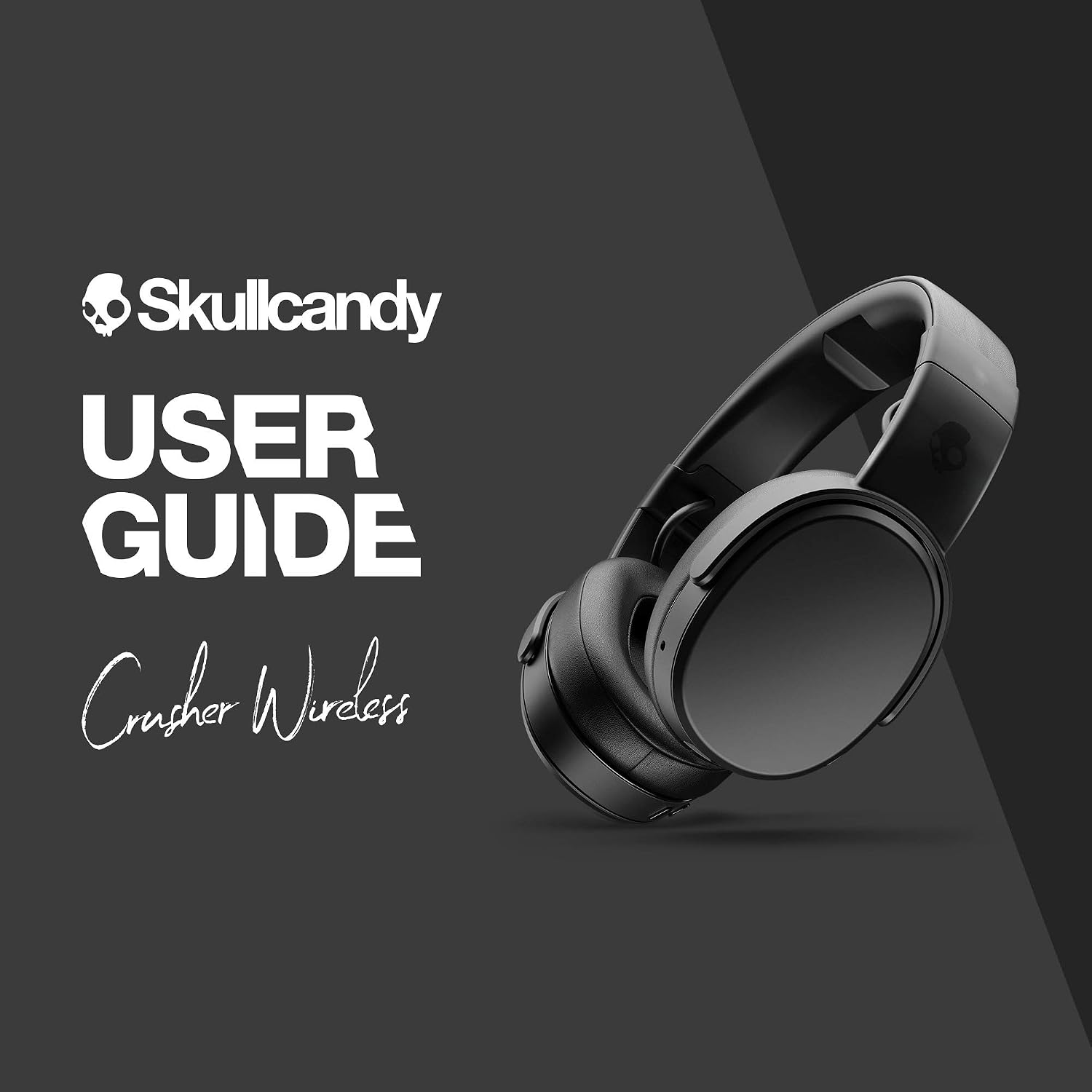 Skullcandy Crusher Wireless Bluetooth Headphones with Multi-Sensory Bass, Noise Isolating Over-Ear Fit, Up to 50 Hours Battery, Microphone for iPhone Android with Travel Bag - Sealed