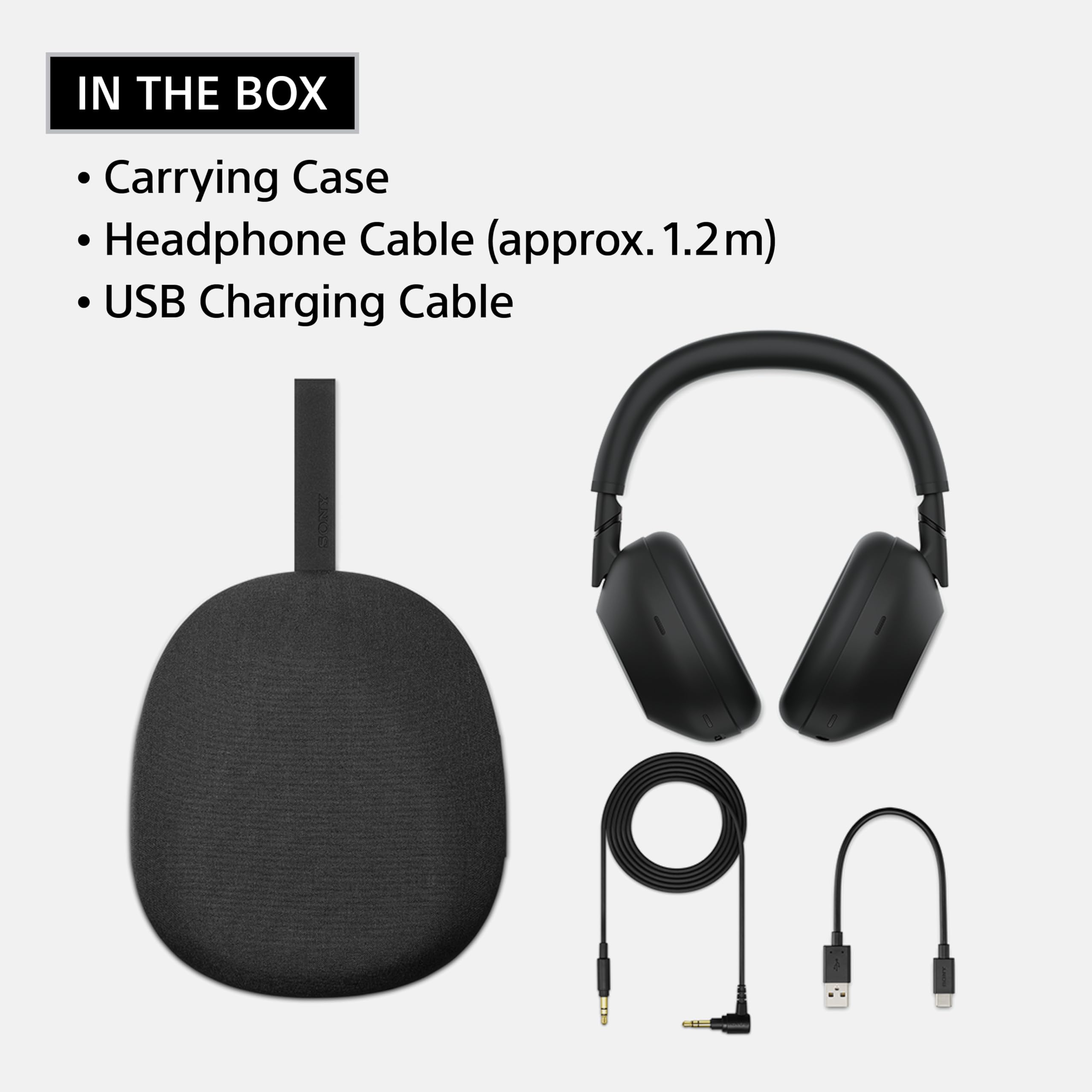 Sony WH-1000XM6 The Best Wireless Noise Canceling Headphones, HD NC Processor QN3, 12 Microphones, Adaptive NC Optimizer, Mastered by Engineers, Studio-Quality (Unboxed)