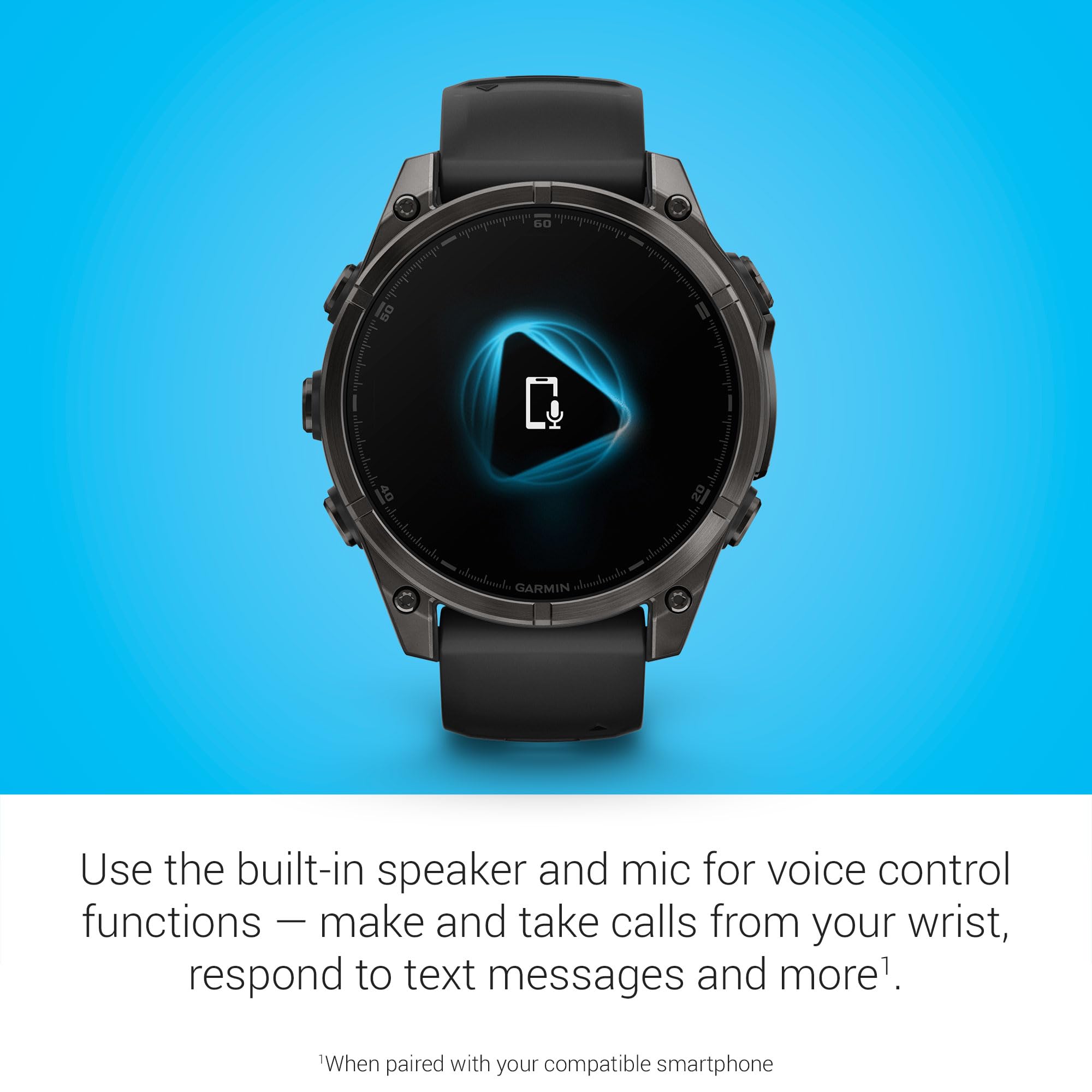 Garmin Fenix 8 47mm,AMOLED,Glass/SS,SlateGray Steel/Black,BlkBnd - Unboxed