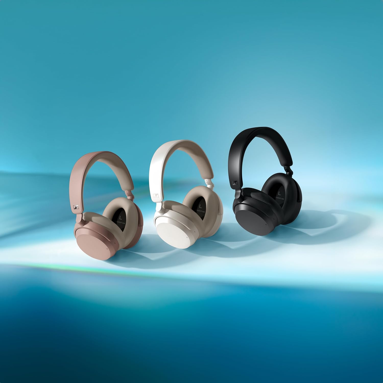 Sennheiser ACCENTUM Wireless Special Edition-Over Ear Headphones with Hybrid ANC,50 Hr Battery & Free BTD 600 Bluetooth Dongle Worth 5,990 Streaming & Crystal Clear Calls,Designed in Germany - Unboxed