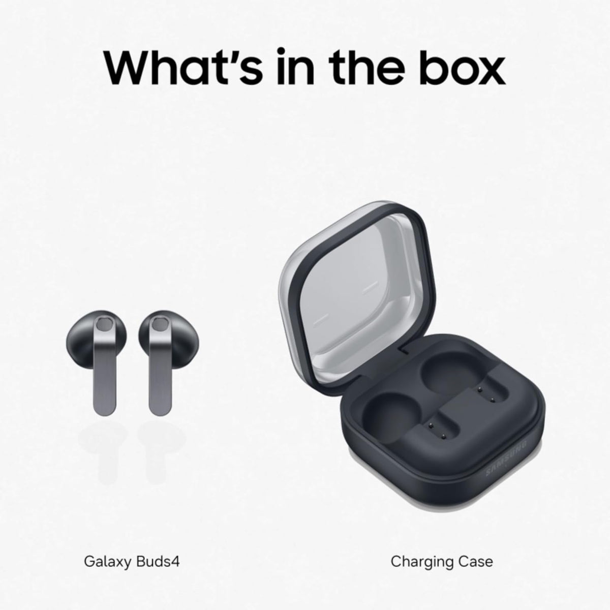 Samsung Galaxy Buds4 (Black) in-Ear Wireless Earbuds with Hi-Fi Audio | Adaptive ANC and EQ 2.0 | 360-Audio | Live Translation | Head Gesture Control | IP54 - Unboxed