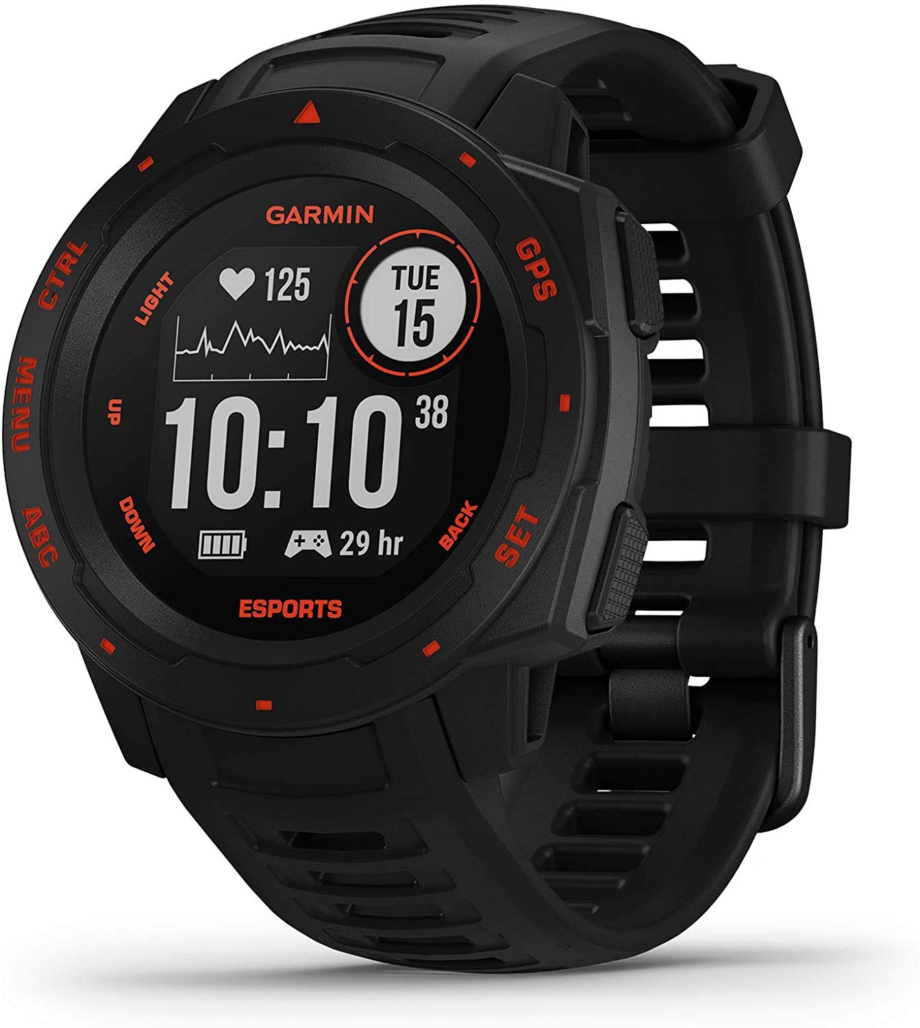 GARMIN Instinct Esports Edition, Broadcast stress level & HR to PC gaming streams* Smartwatch - Unboxed