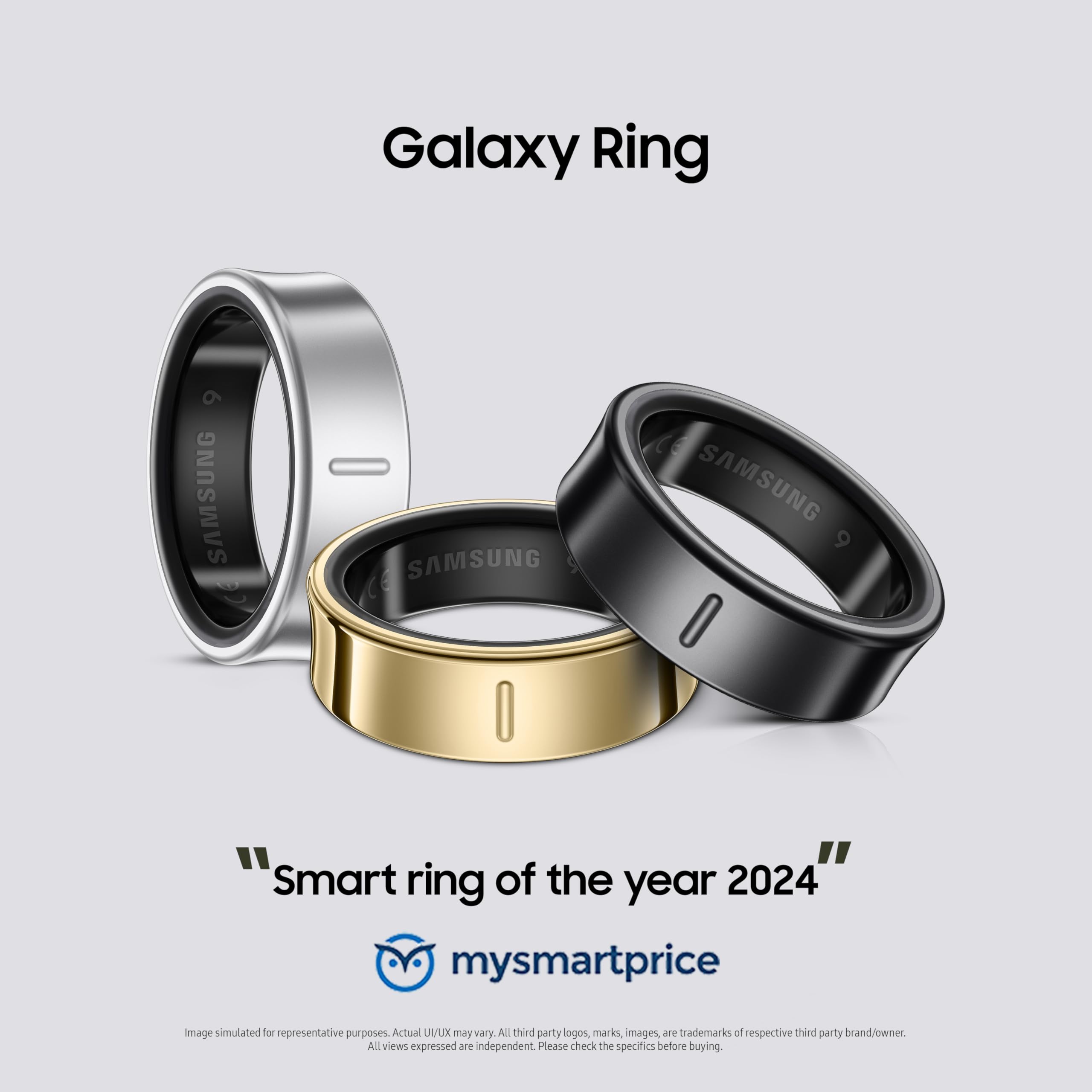 Samsung Galaxy Ring ( Smart choice ), with Smart AI, No App Subscription, Fitness Monitor, Sleep Tracker, Up to 7-Day Battery - Unboxed