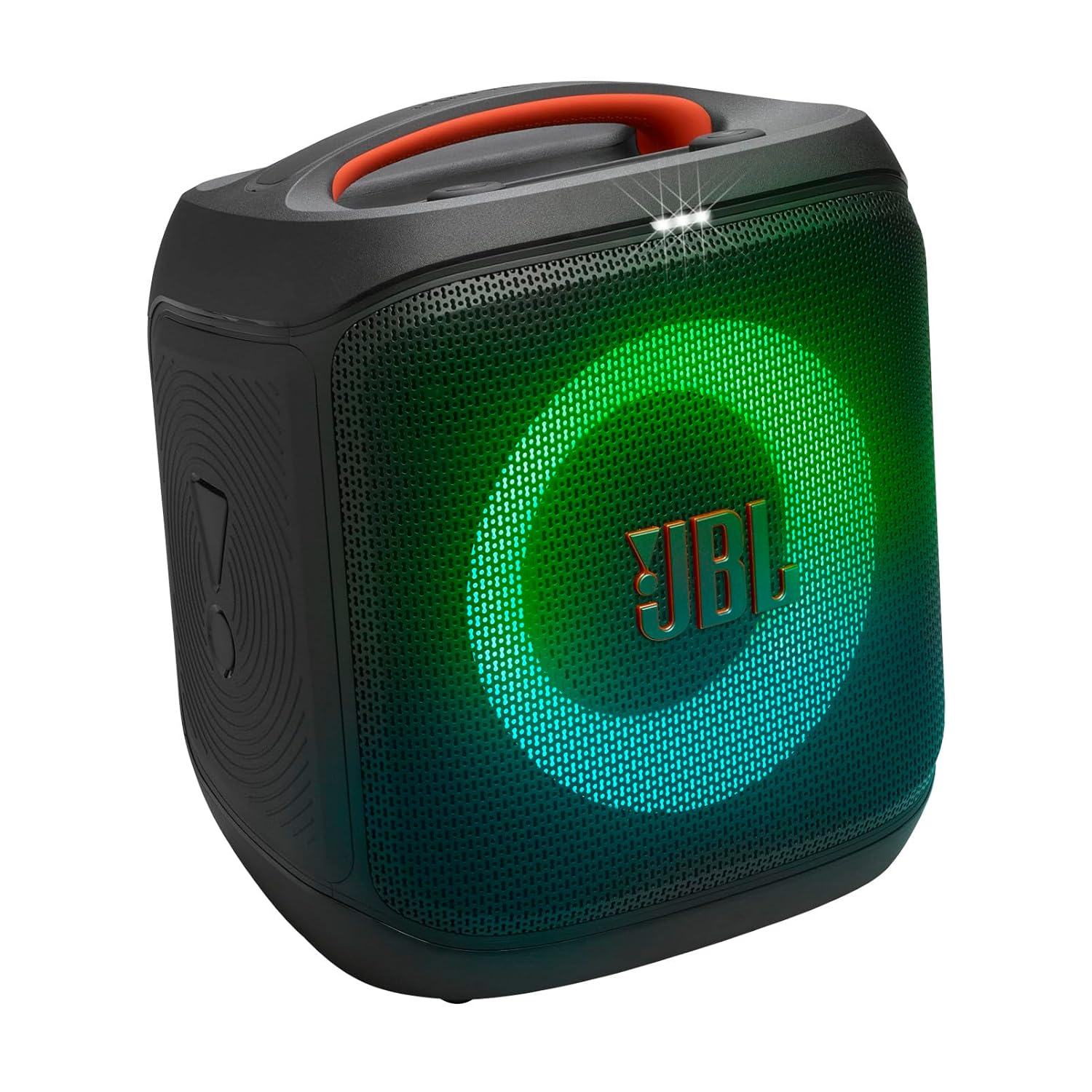 JBL Partybox Encore Essential 2 Wireless Bluetooth Party Speaker, AI Sound Boost, Dynamic Light Show, Upto 15Hrs Playtime, Multi-Speaker Connection by Auracast, Guitar & Mic Inputs, PartyBox App-Black
