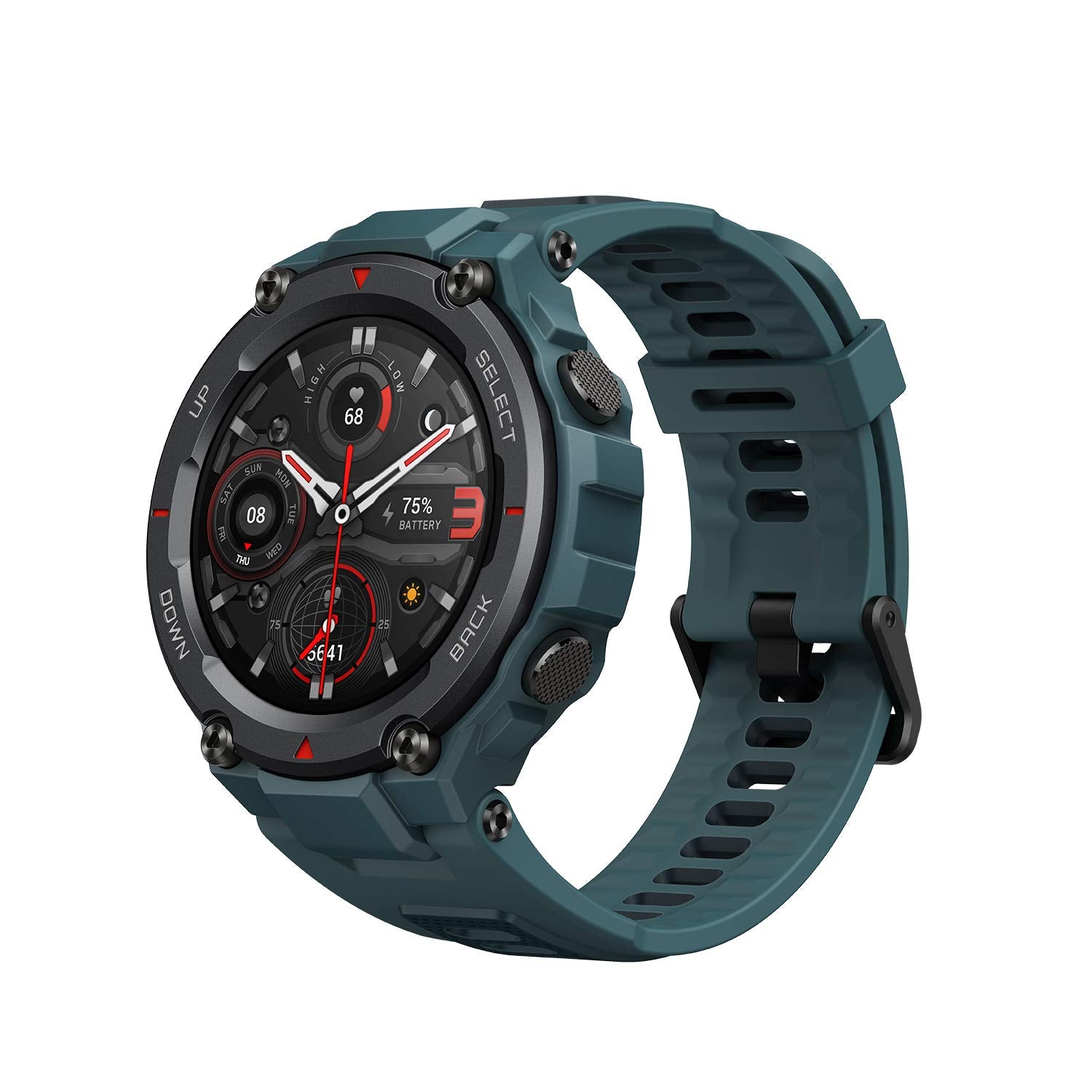 Amazfit T-Rex Pro 48mm Smartwatch Fitness Watch with SpO2, Heart Rate, Sleep Monitor, Sports Watch with Over 100 Sports Modes, 10 ATM Waterproof, 18 Day Battery Life, GPS - Unboxed