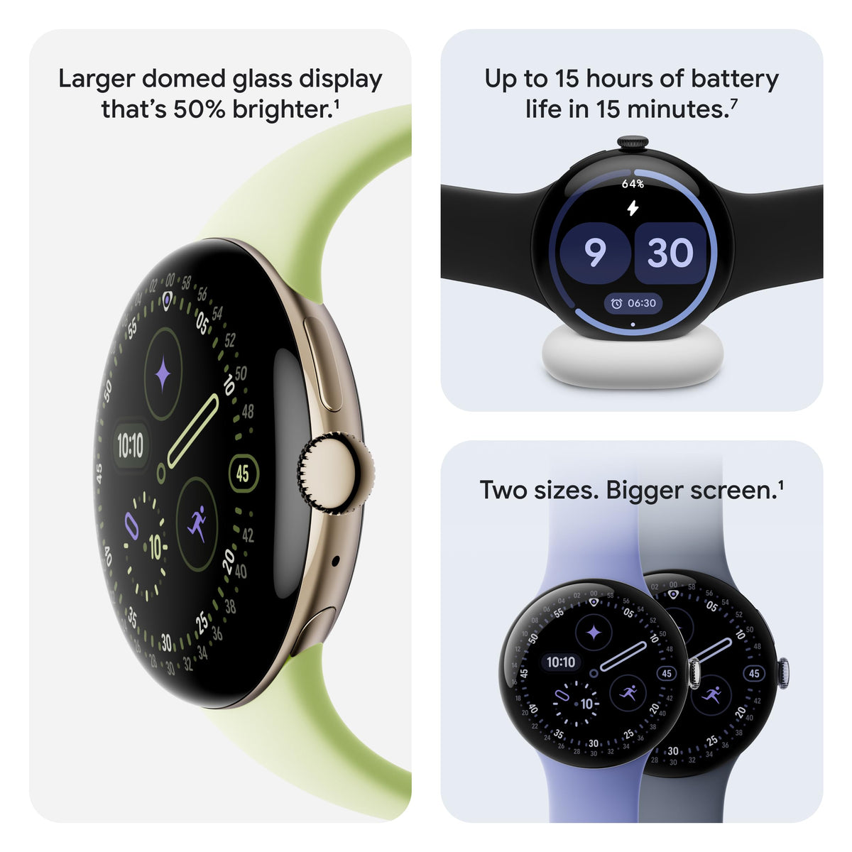Google Pixel Watch 4 (45mm) - Smartwatch - Obsidian Active Band - Wi-Fi - Unboxed