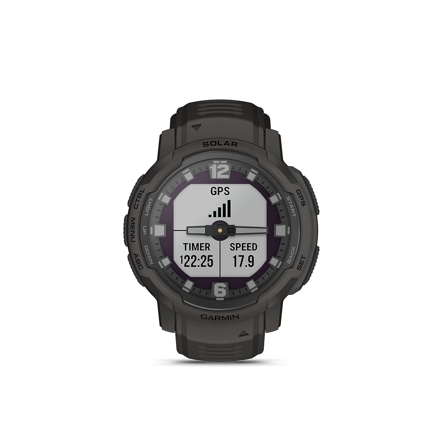 Garmin Instinct Crossover Solar Rugged Hybrid Smartwatch, Battery Upto 28 Days, 24/7 HR, SPO2, Revodrive Tech, Vo2 Max, Track Back, Multi GNSS, Reference Point, Advance Sleep Score MIL STD 810 - Unboxed