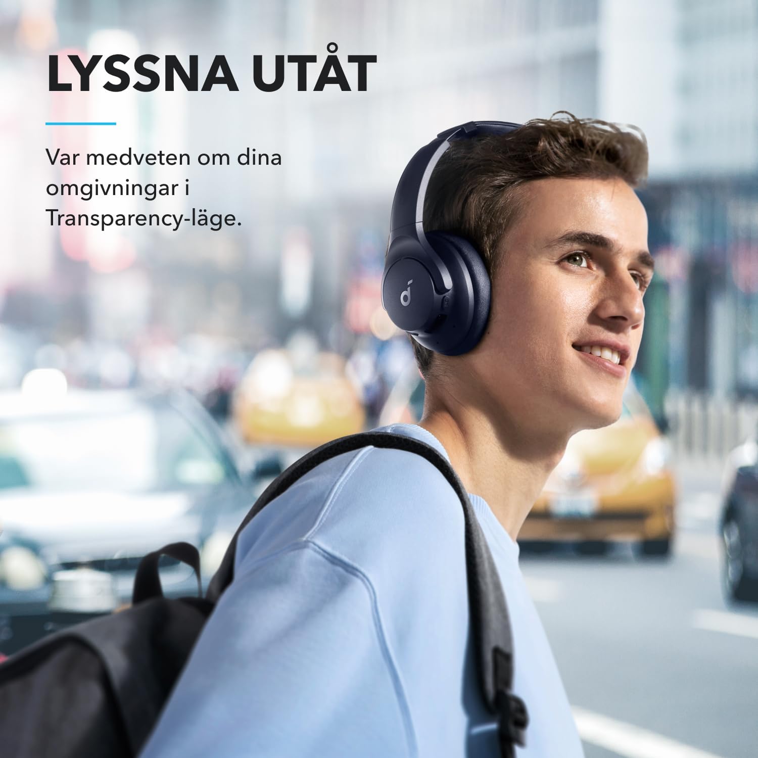 soundcore by Anker Q20i Hybrid Active Noise Cancelling Headphones, Wireless Over-Ear Bluetooth, 40H Long ANC Playtime, Hi-Res Audio, Big Bass, Customize via an App, Transparency Mode - Sealed