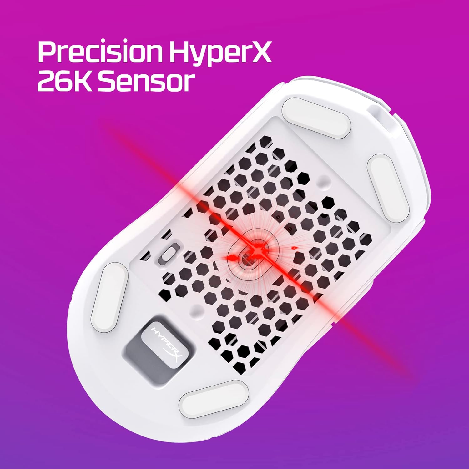 HyperX Pulsefire Haste 2 Wireless Gaming Mouse Ultra Lightweight, 61g, 100 Hour Battery Life, 2.4Ghz Wireless, Up to 26000 DPI - Unboxed