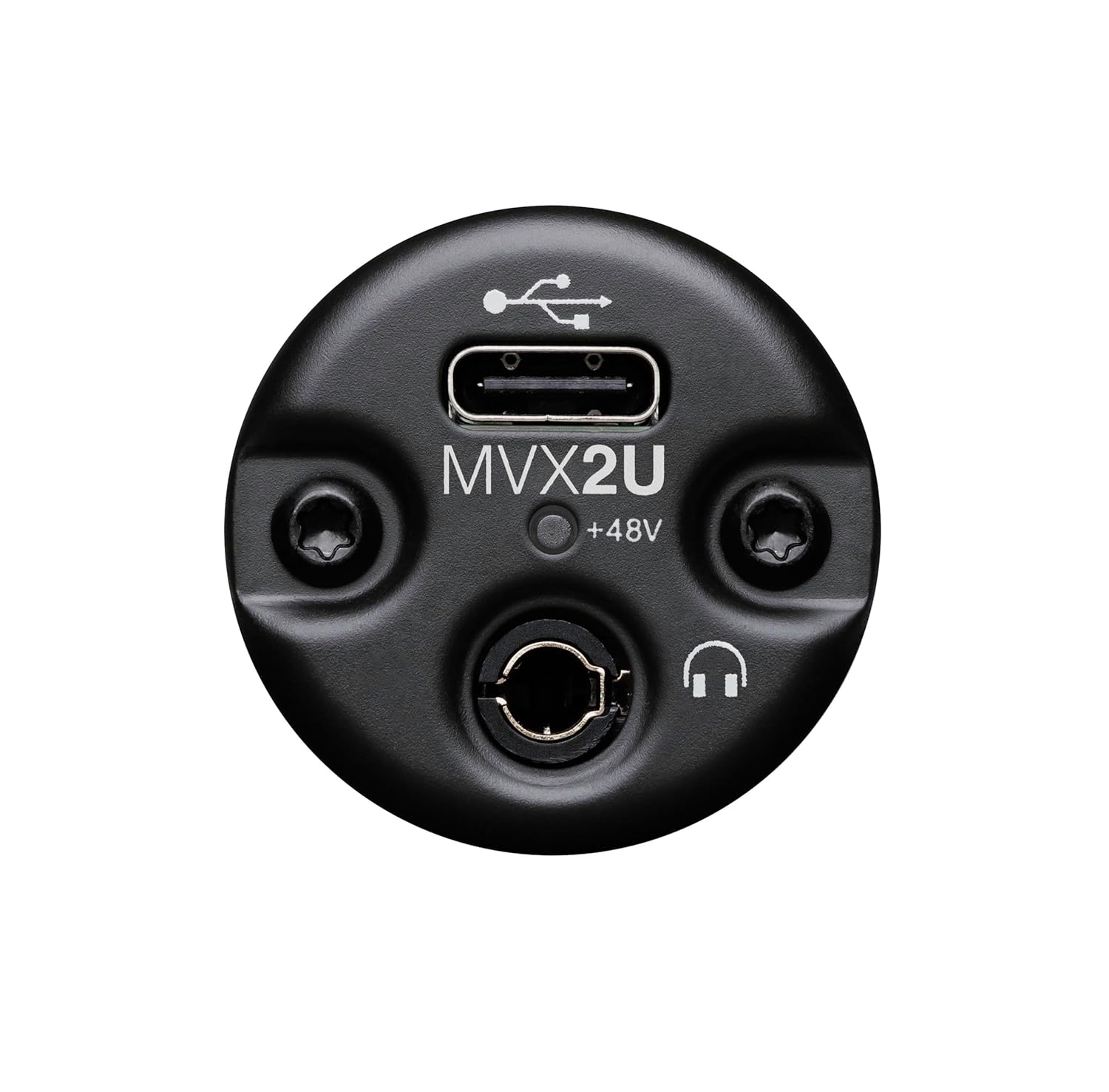Shure MVX2U XLR-to-USB Digital Interface with Headphone Jack, Integrated Pre-amp with 60dB Gain Control, Zero-Latency Monitoring, 48V Phantom Power, ShurePlus Desktop App, 1m USB-C Cable