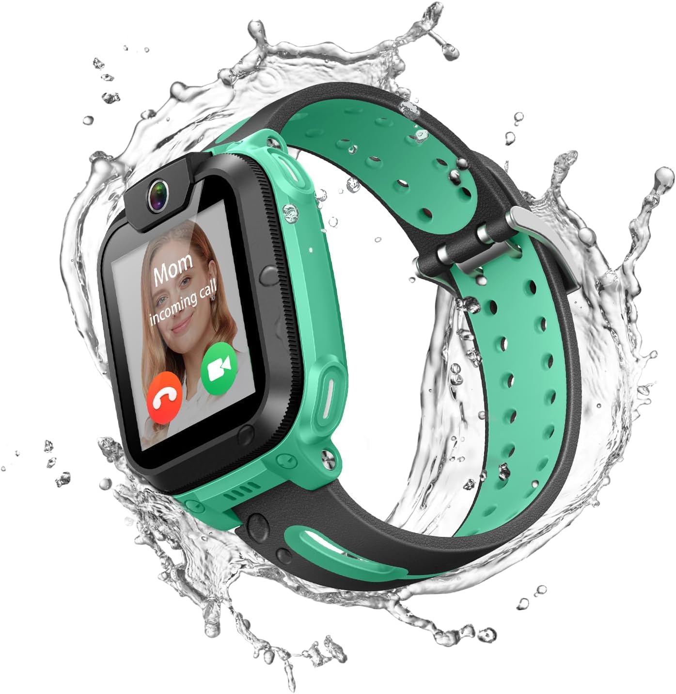 imoo Kids Phone Watch Z1 – Smart Watch with GPS Tracker, 4G Video & Voice Calls, Advanced Parental Controls, Durable Quality with IPX8 Water Resistance, SOS, Gift for Kids (Green)