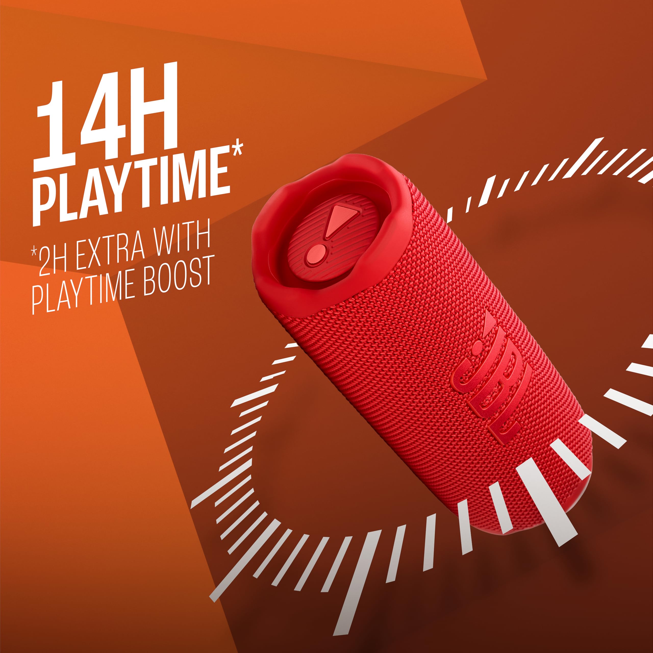 JBL Flip 7 Wireless Portable Bluetooth Speaker, Bold Pro Sound with AI Sound Boost, 16Hrs of Playtime, IP68 Water & Dustproof, Multi-Speaker Connection by Auracast, Personalization App - Unboxed