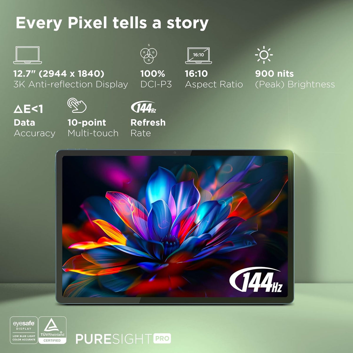 Lenovo Yoga Tab Plus Smartchoice AI Tablet with Pen + Keyboard |12.7" Display, 3K Resolution, 144 Hz|16GB RAM, 512GB ROM|Snapdragon 8 Gen 3|10200 mAh|6 Speakers|USB 3.0 with DP-Out - Unboxed